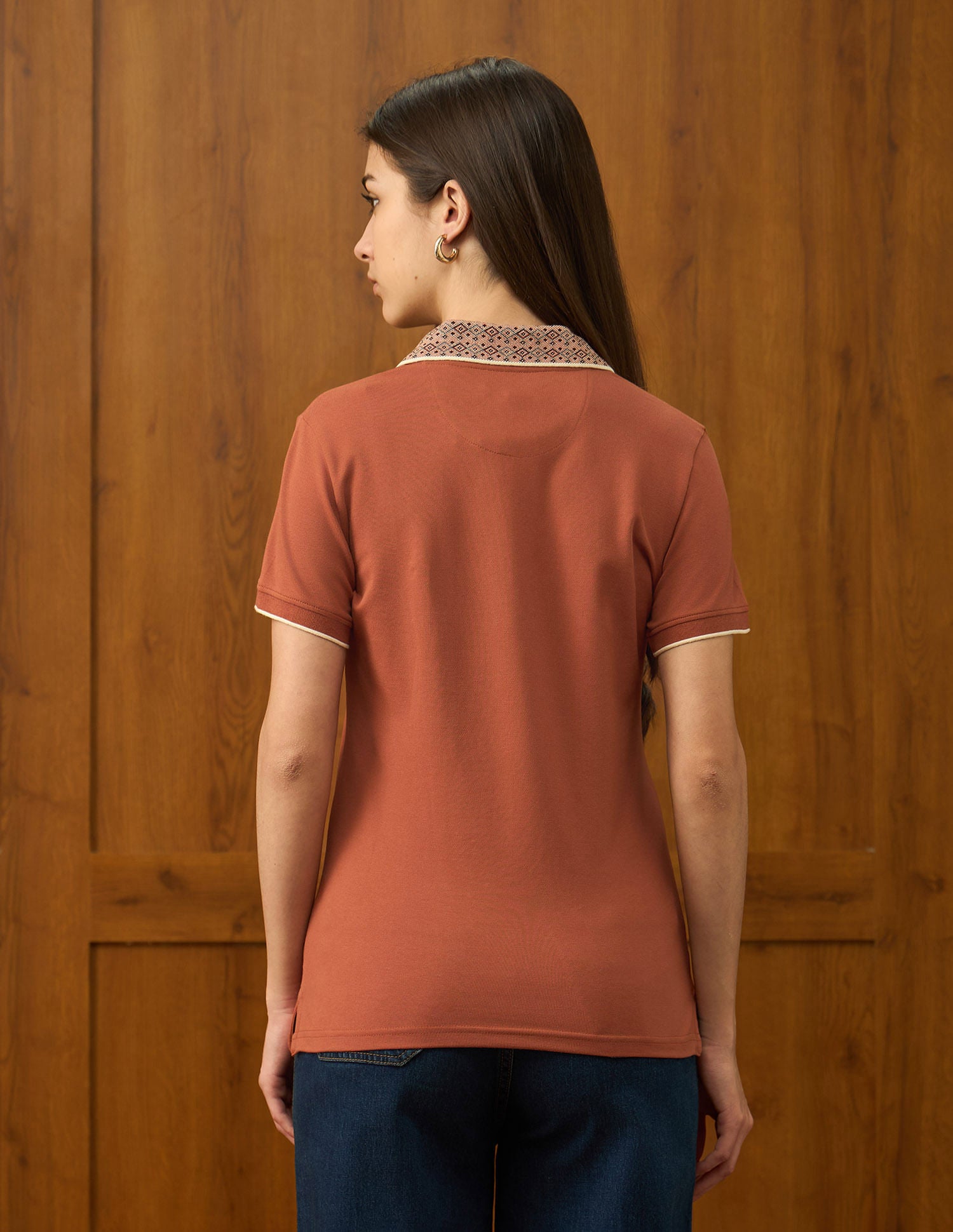 Solid Regular Fit Polo Shirt Rust - U.S. POLO ASSN. | Large