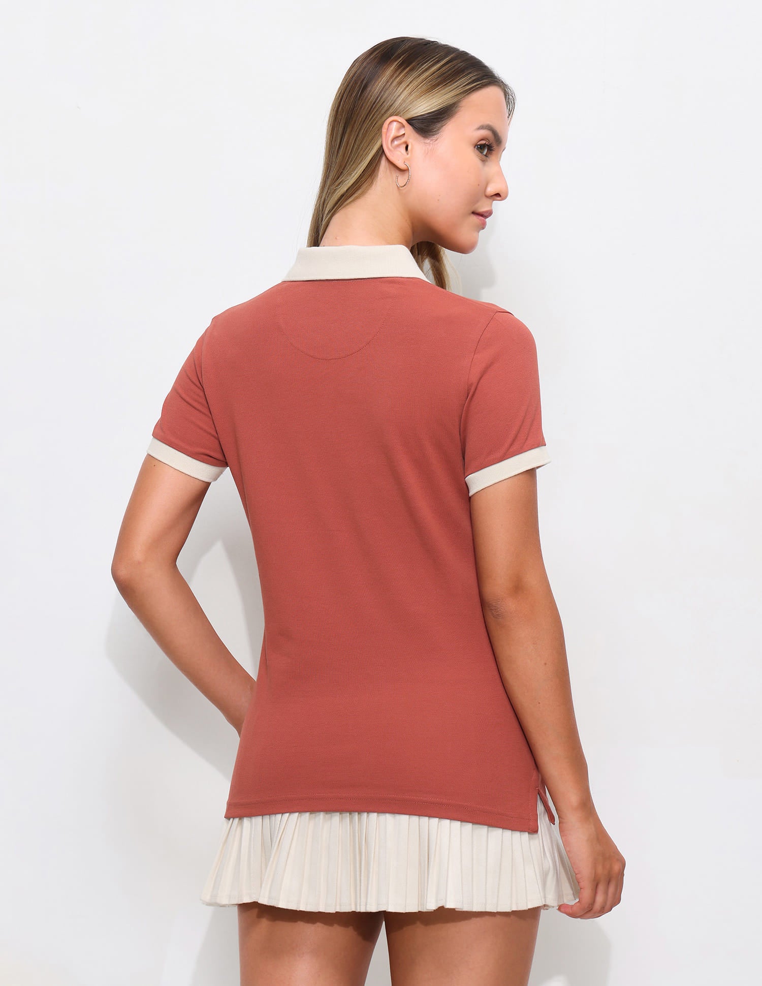 Contrast Collar Regular Fit Polo Shirt Red - U.S. Polo Assn. India | Large