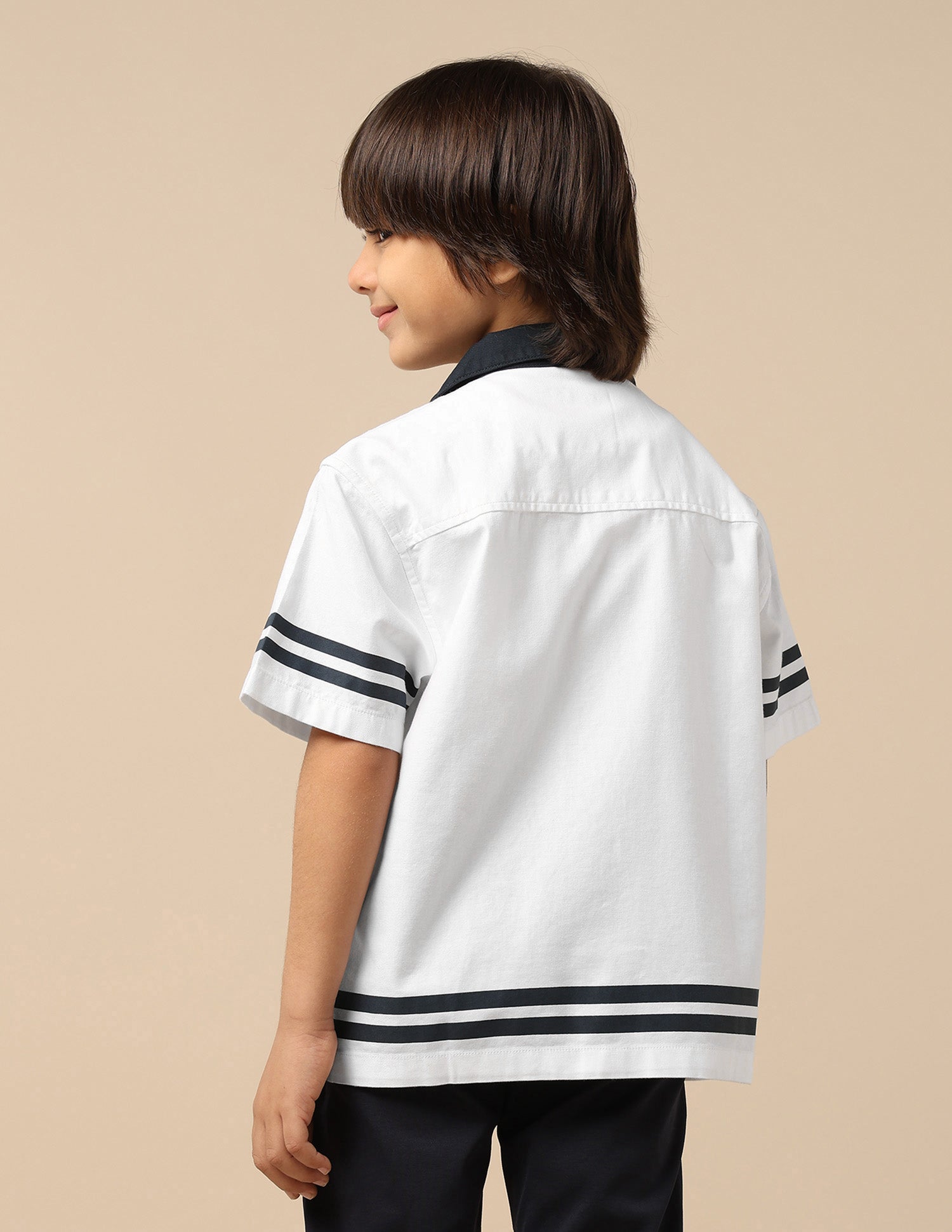 Boys Logo Twill Shirt White - U.S. POLO ASSN. | Large