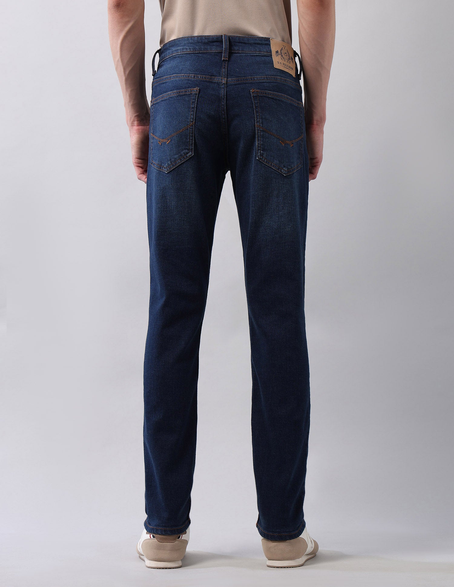 Brandon Slim Tapered Fit Blue Jeans Blue - U.S. POLO ASSN. | Large