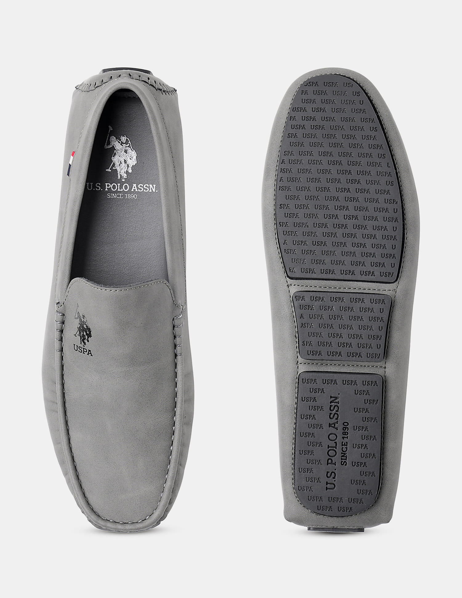 Men Aaron 6.0 Loafers Grey - U.S. Polo Assn. India | Large