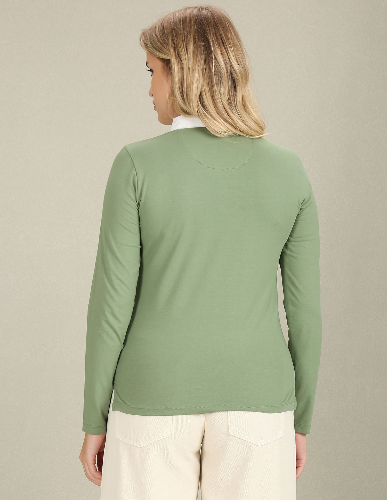 Long Sleeve Vented Hem Polo Shirt Green - U.S. POLO ASSN. | Large