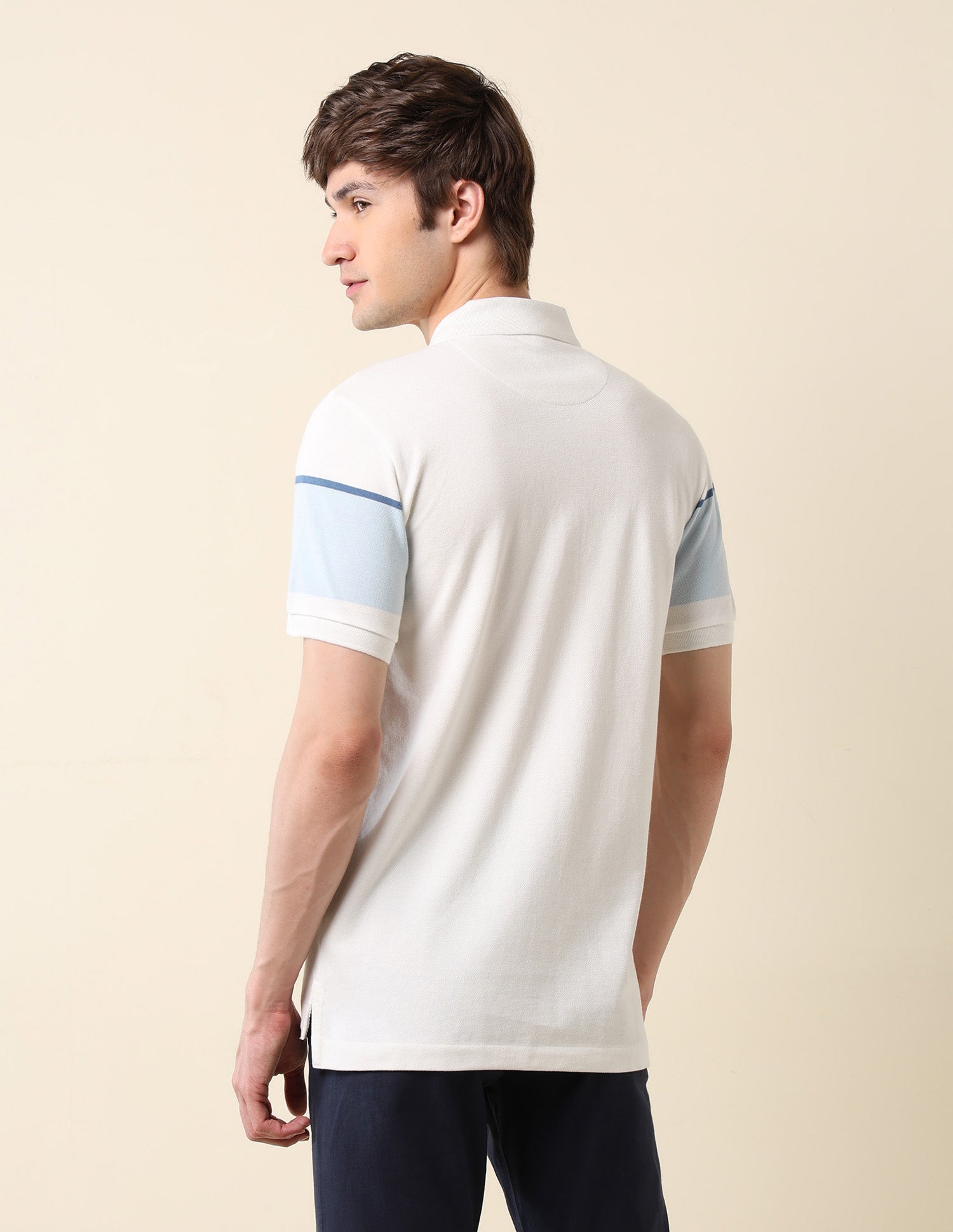 Colourblocked Classic Polo Shirt Off White - U.S. POLO ASSN. | Large