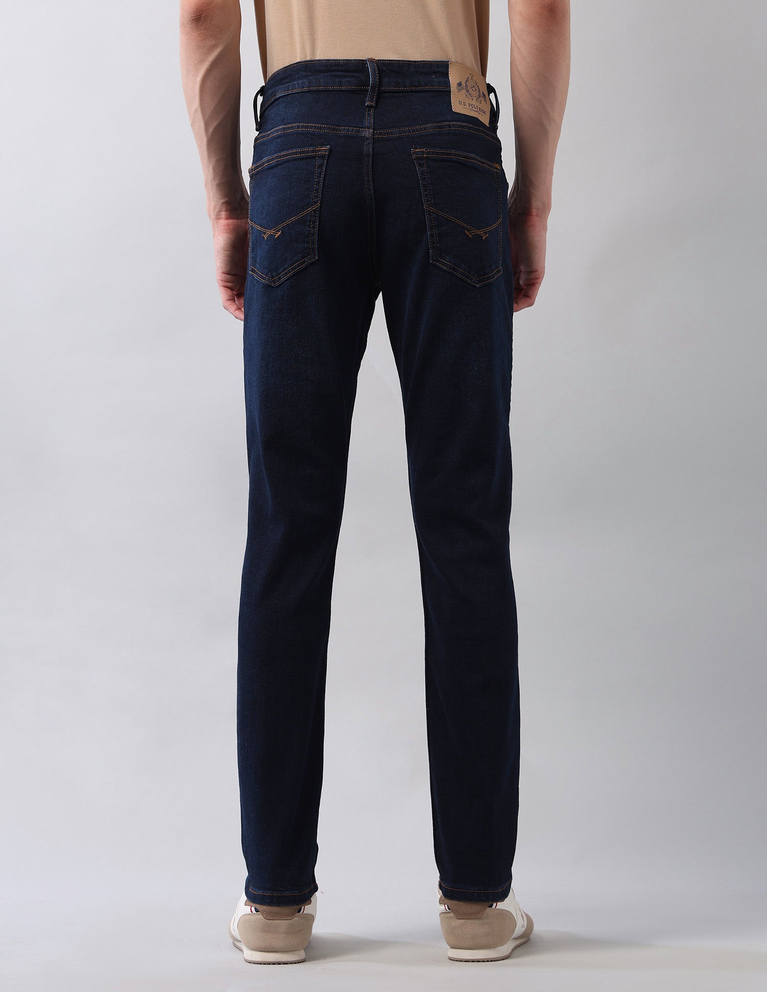 Brandon Slim Tapered Fit Blue Jeans Blue - U.S. POLO ASSN. | Large