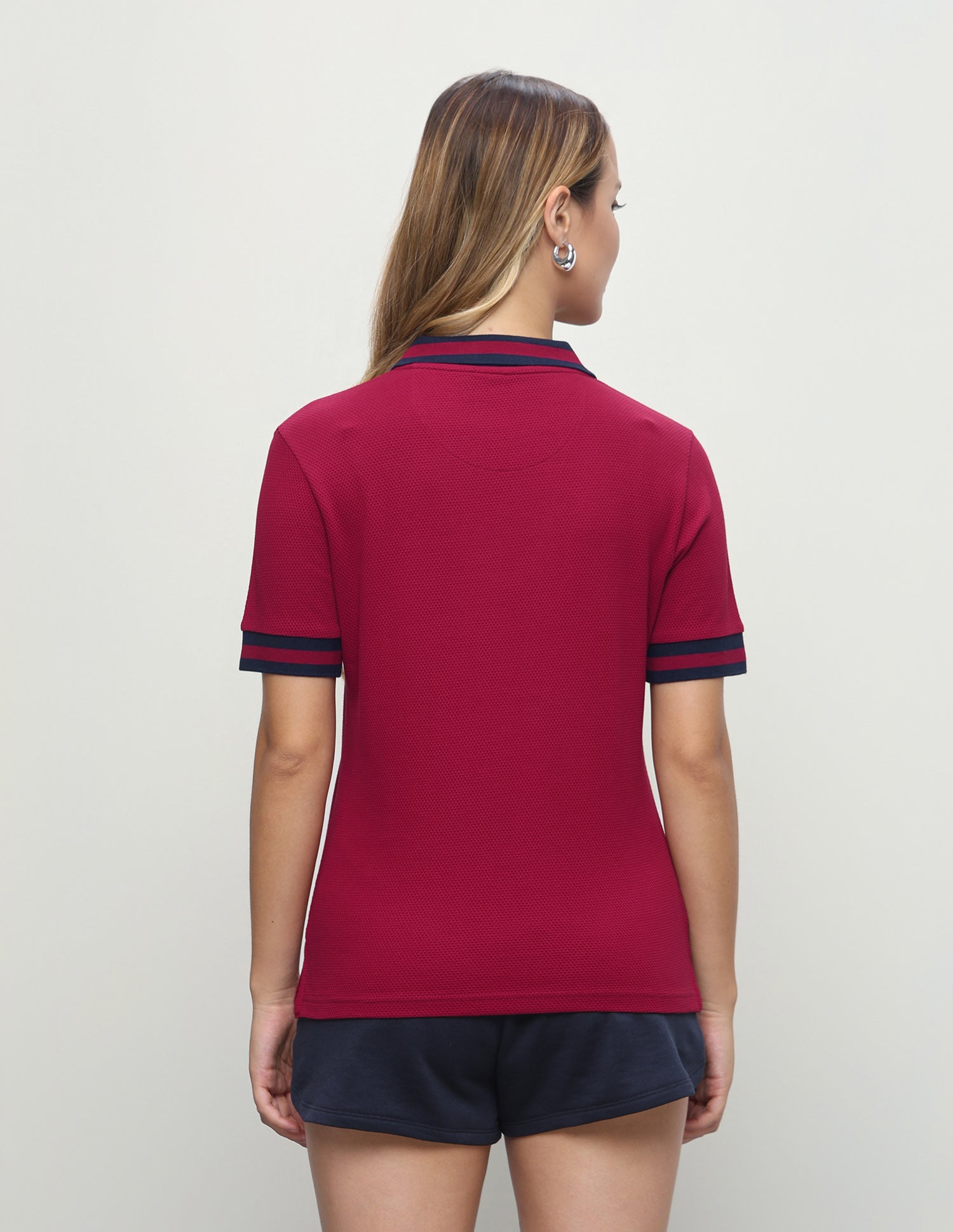 Solid Regular Fit Polo Shirt Red - U.S. Polo Assn. India | Large