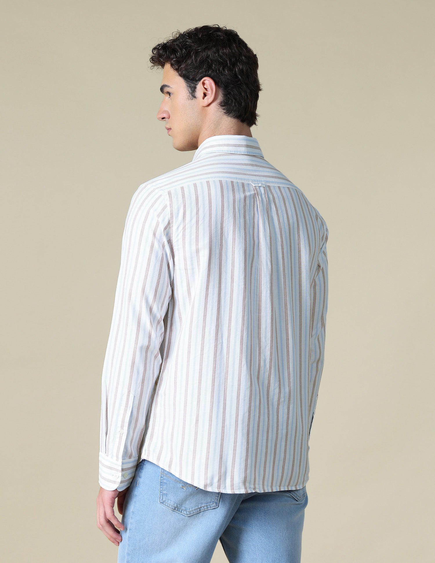 Vertical Striped Oxford Shirt Red - U.S. Polo Assn. India | Large