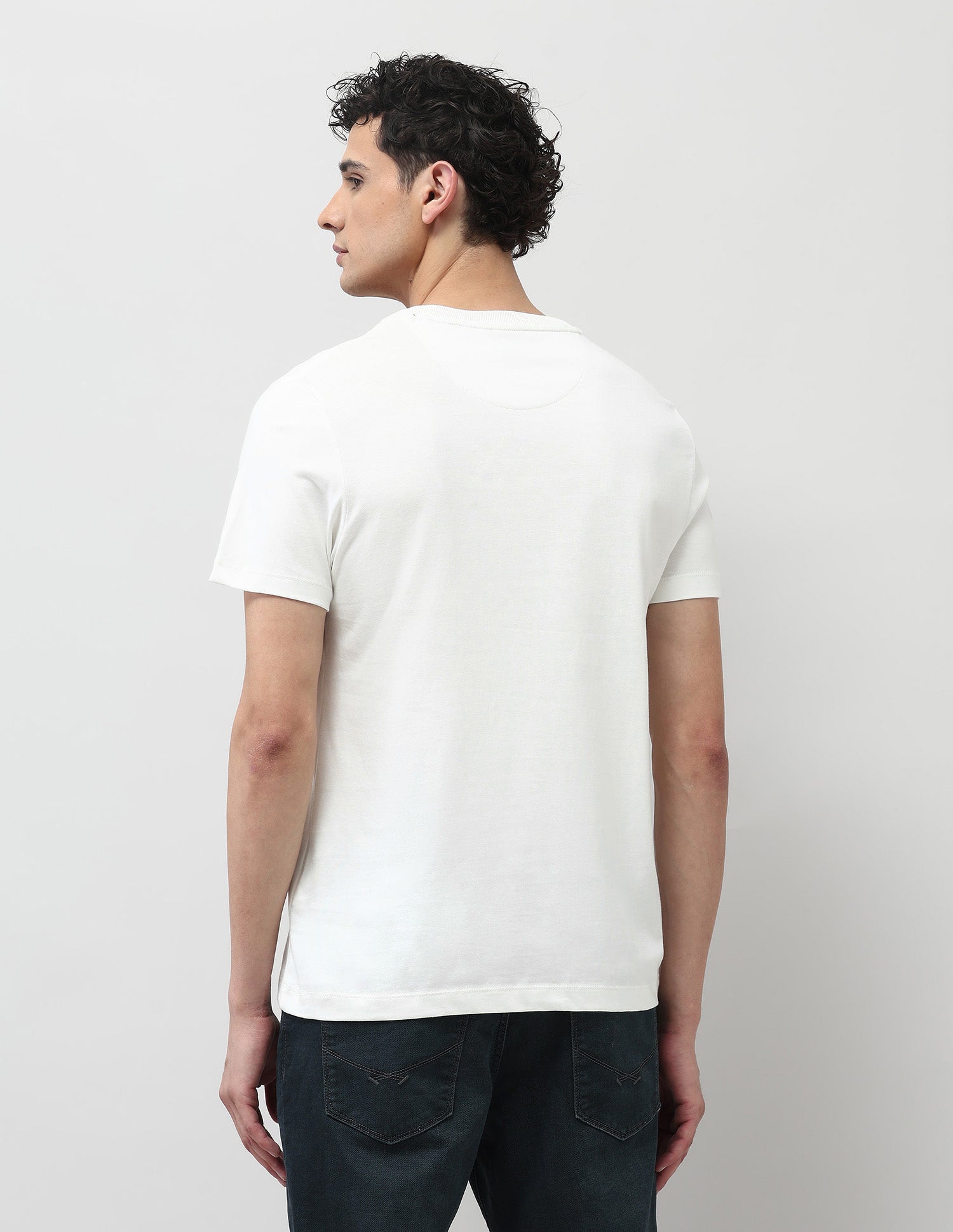 Intercollegiate Muscle Fit T- Shirt Ivory - U.S. POLO ASSN. | Large