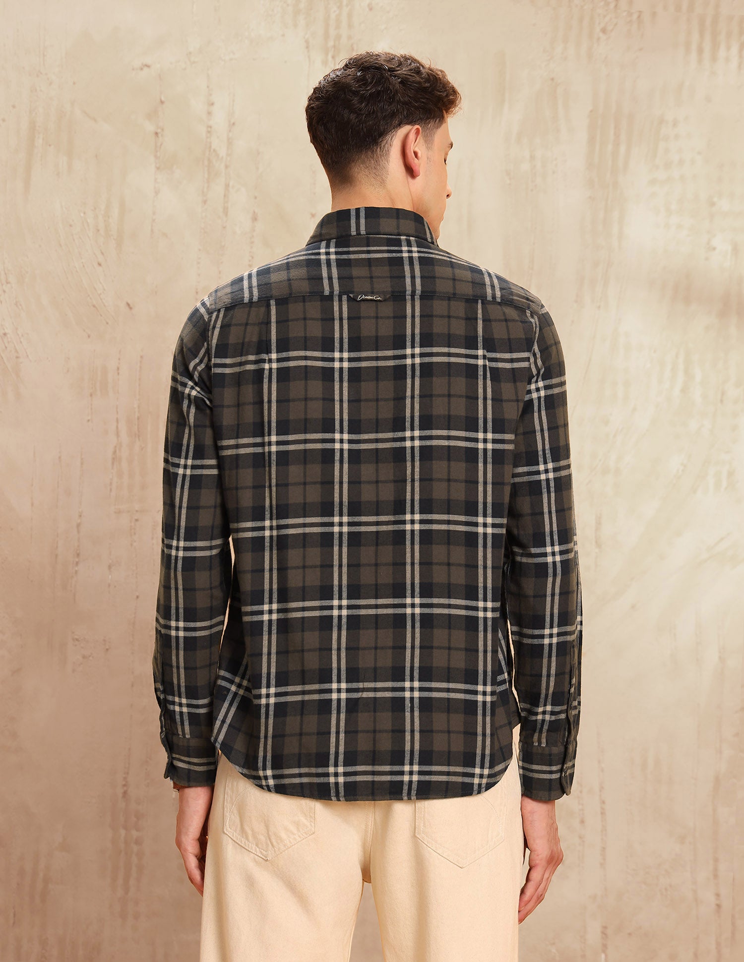 Tartan Checked Regular Fit Shirt Dark Brown - U.S. POLO ASSN. | Large