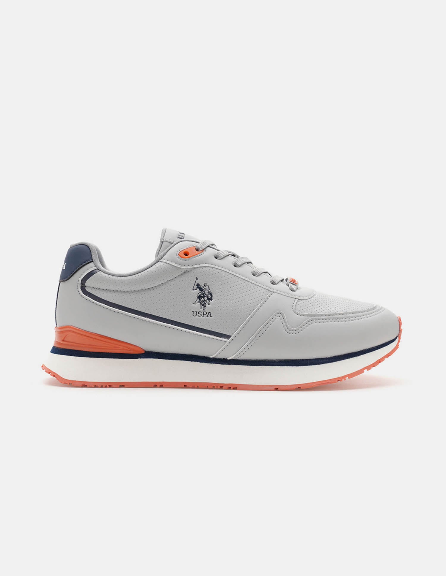 Men Lowen 2.0 Colour Blocked Sneakers Grey - U.S. Polo Assn. India | Large