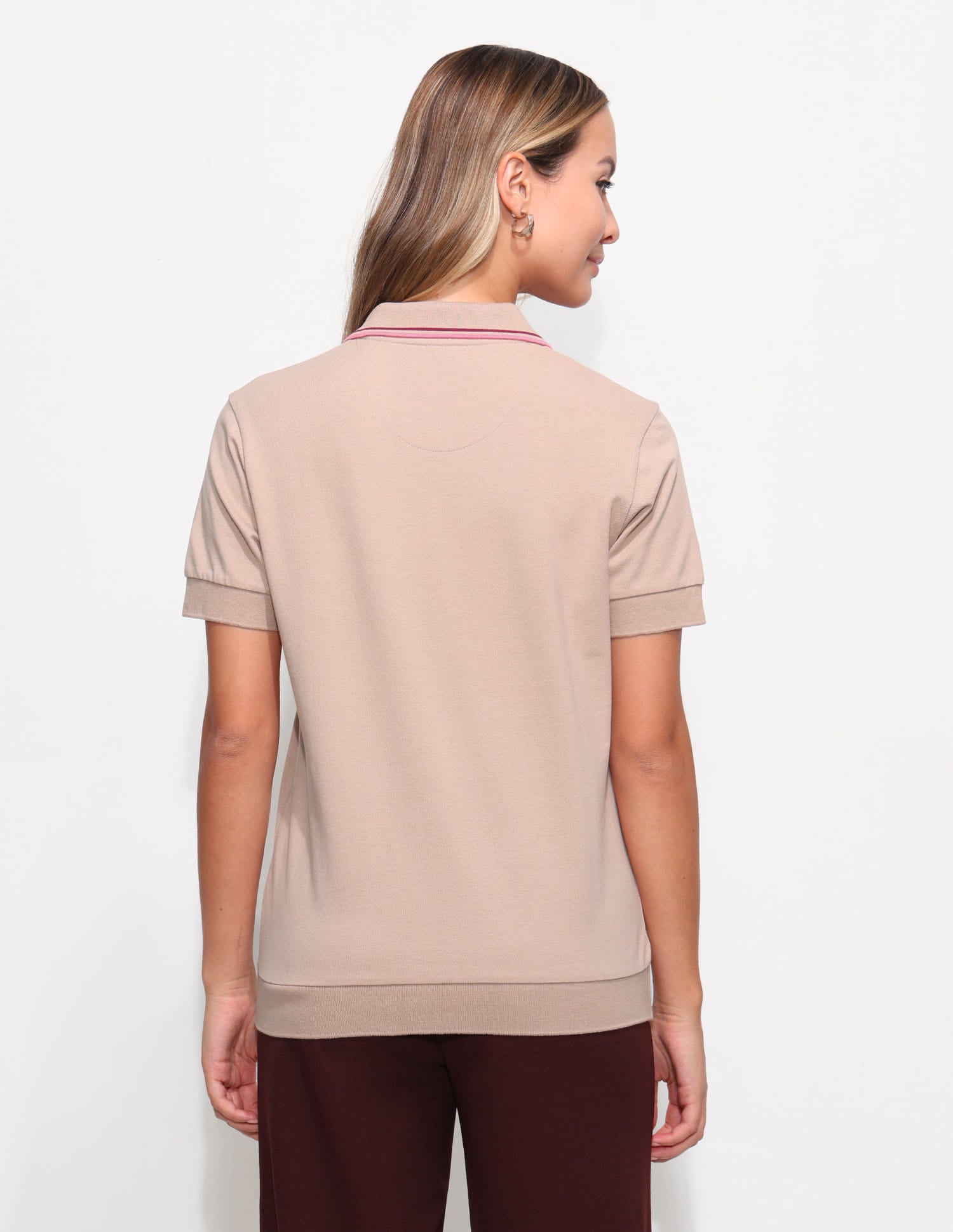 Relaxed Fit Solid Polo Shirt Brown - U.S. Polo Assn. India | Large