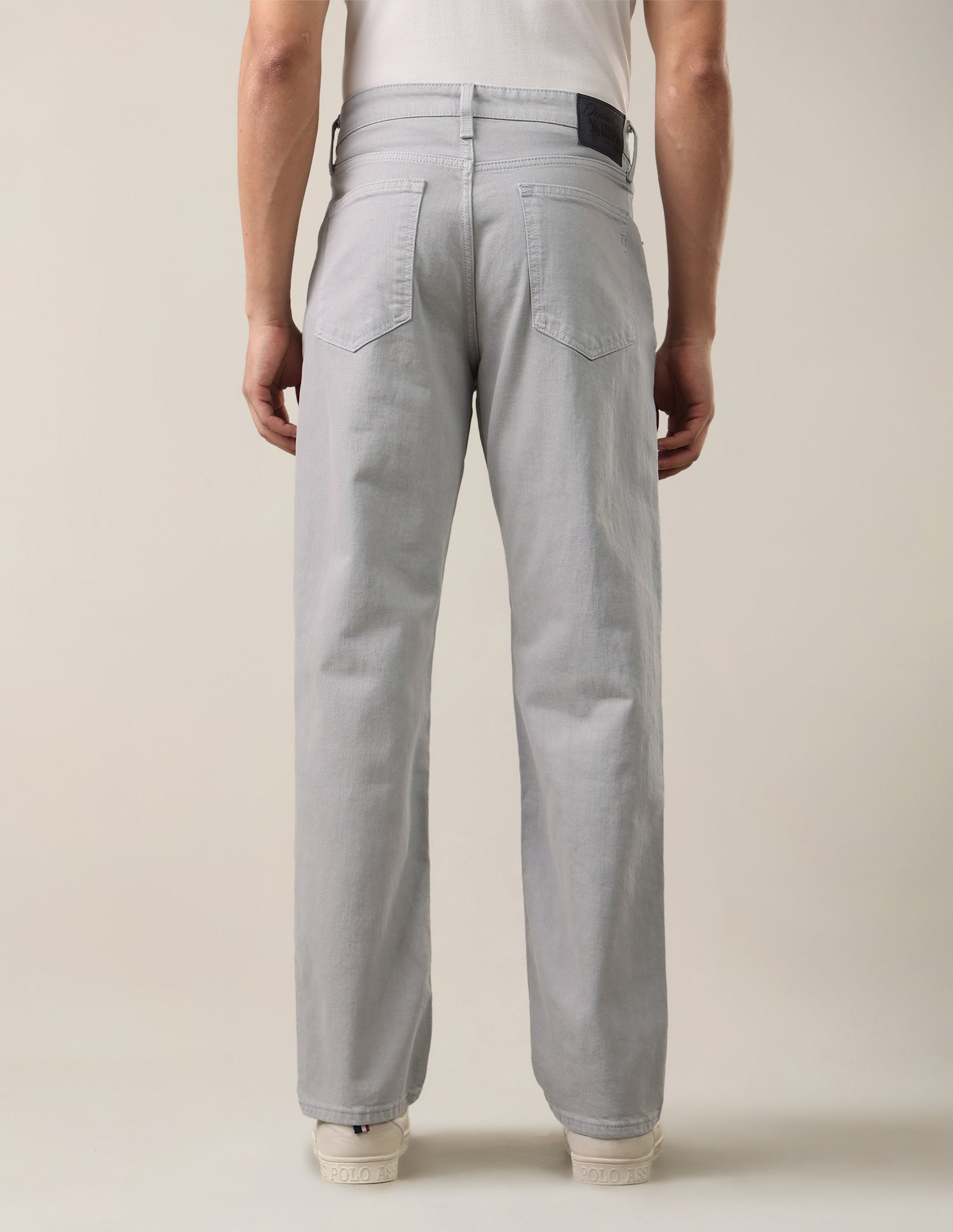 Shawn Relaxed Fit Grey Jeans Grey - U.S. Polo Assn. India | Large