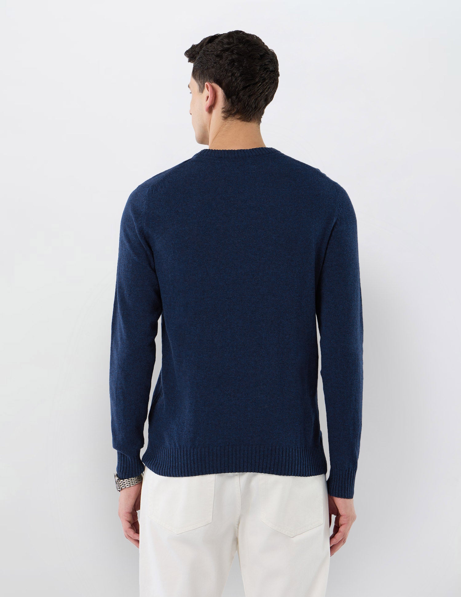 Heathered Regular Fit Sweater Light Blue - U.S. POLO ASSN. | Large