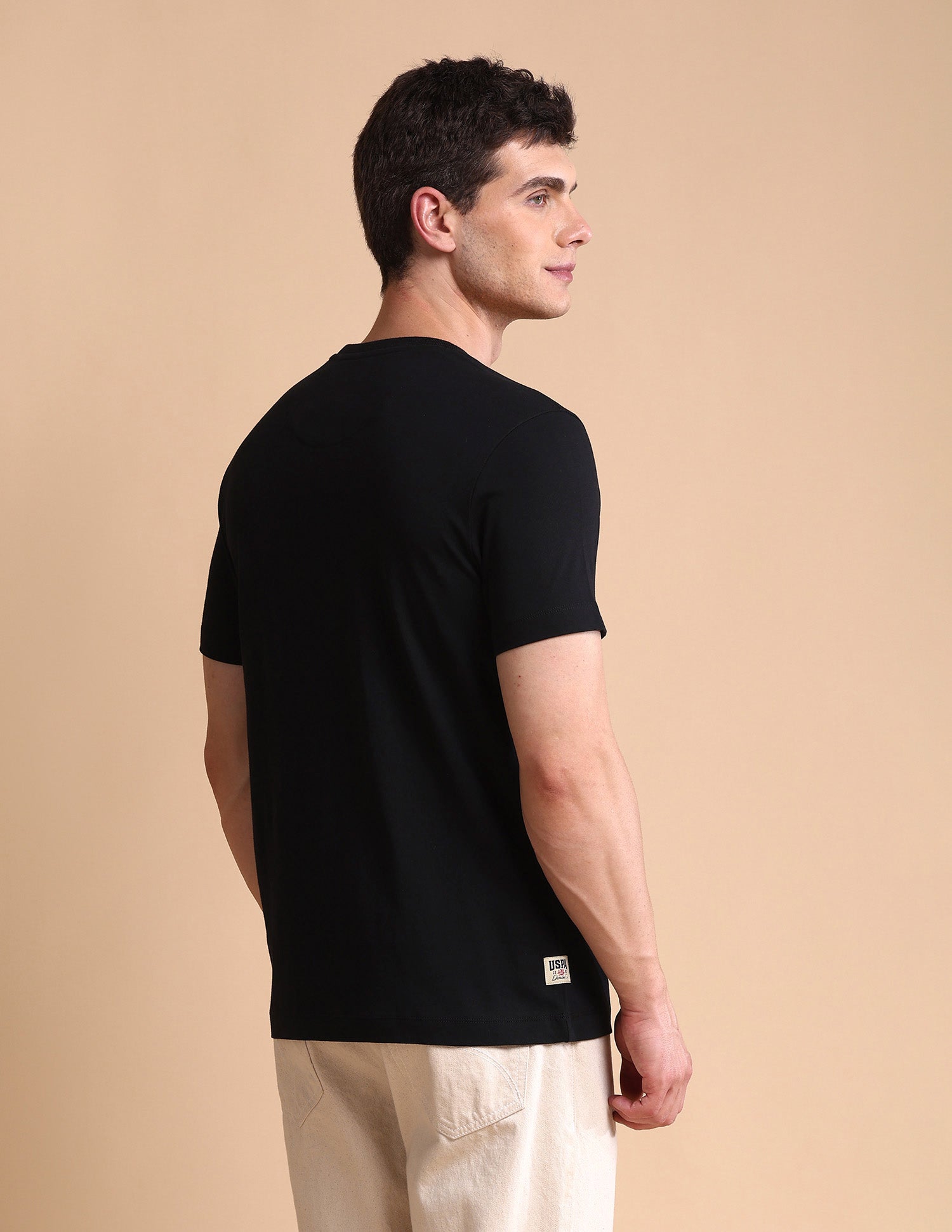 Graphic Printed Muscle Fit T-Shirt Black - U.S. POLO ASSN. | Large