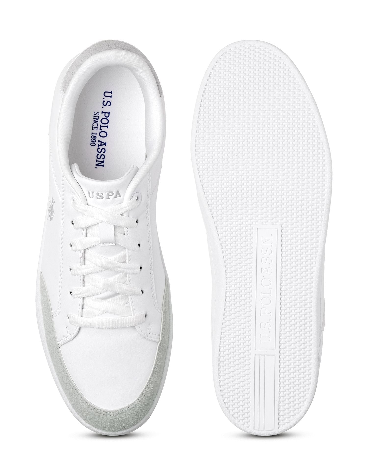 Men Vancer Colourblocked Sneakers White - U.S. POLO ASSN. | Large