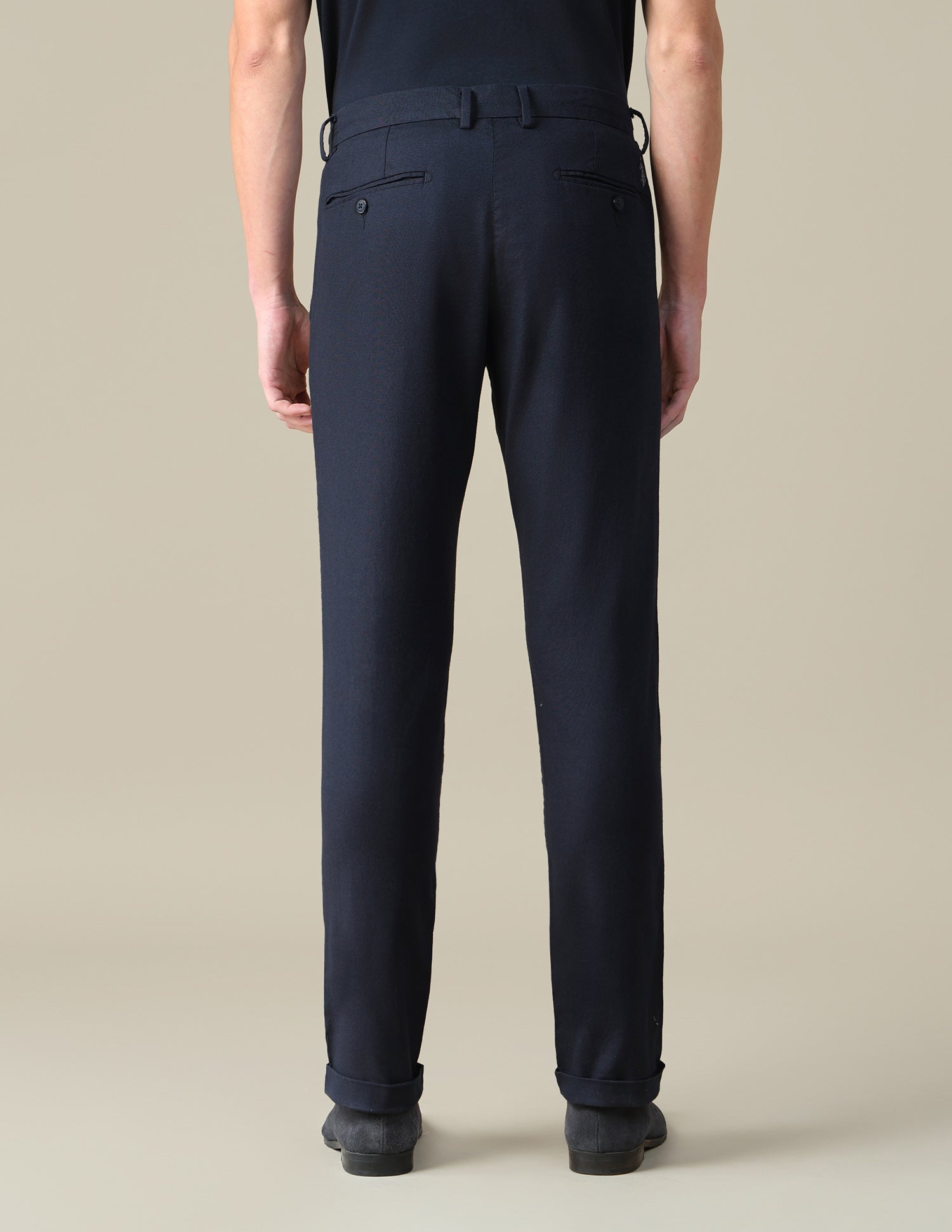 Mid Rise Denver Slim Fit Trousers Navy - U.S. Polo Assn. India | Large