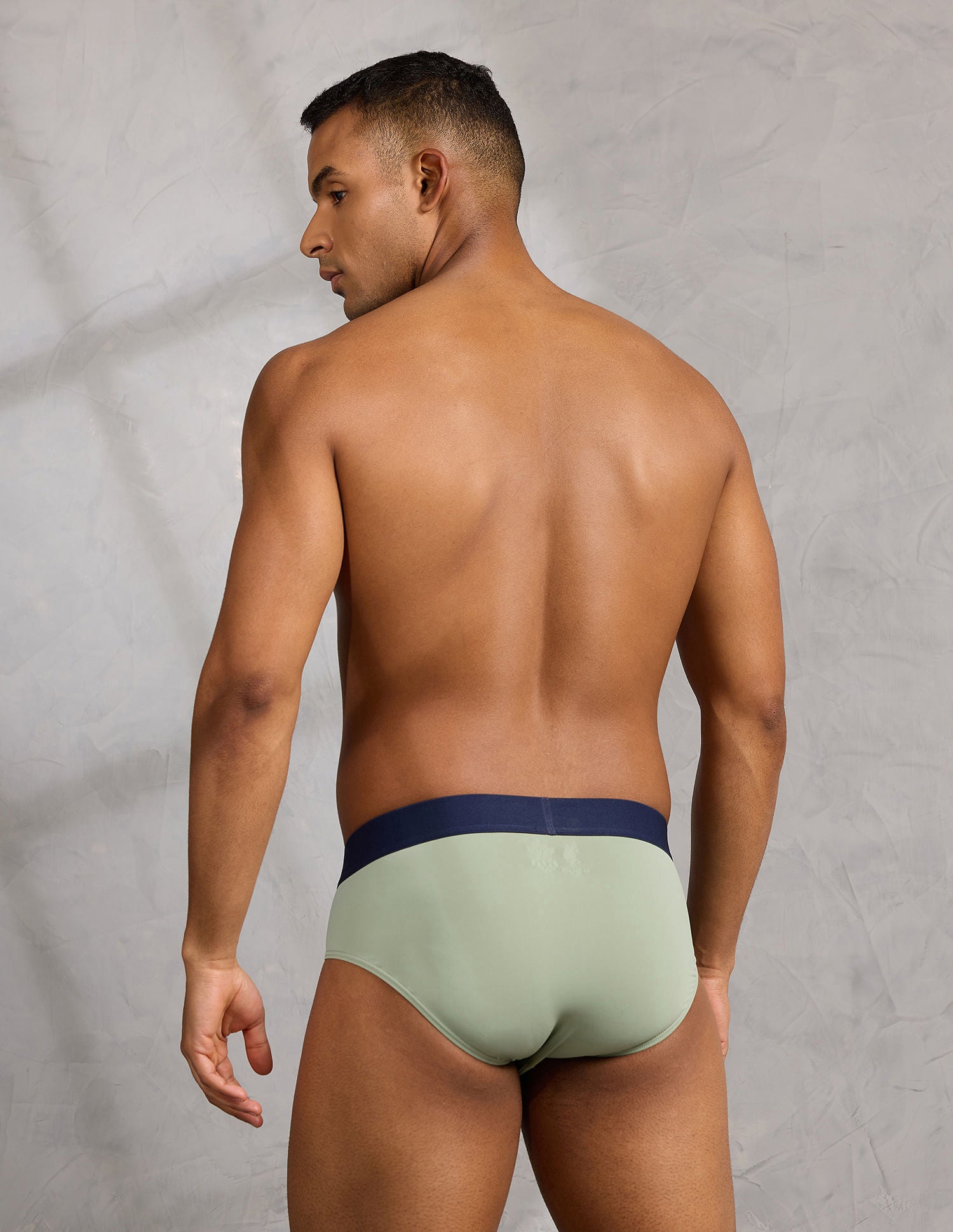 Micro Fibre Sports High Stretch Brief Pastel Green - U.S. POLO ASSN. | Large
