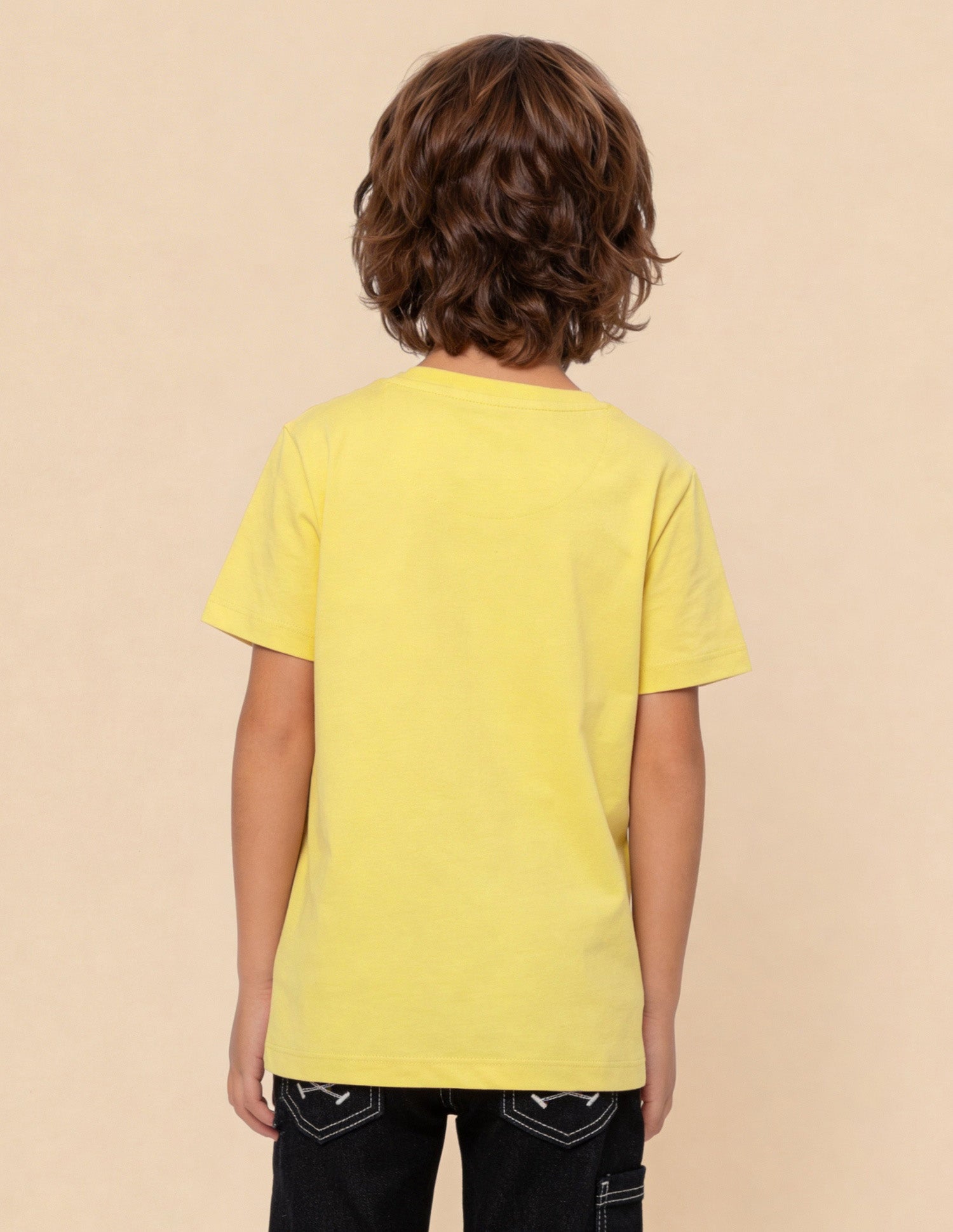 Graphic Brand Printed Regular Fit T-Shirt Yellow - U.S. Polo Assn. India | Large