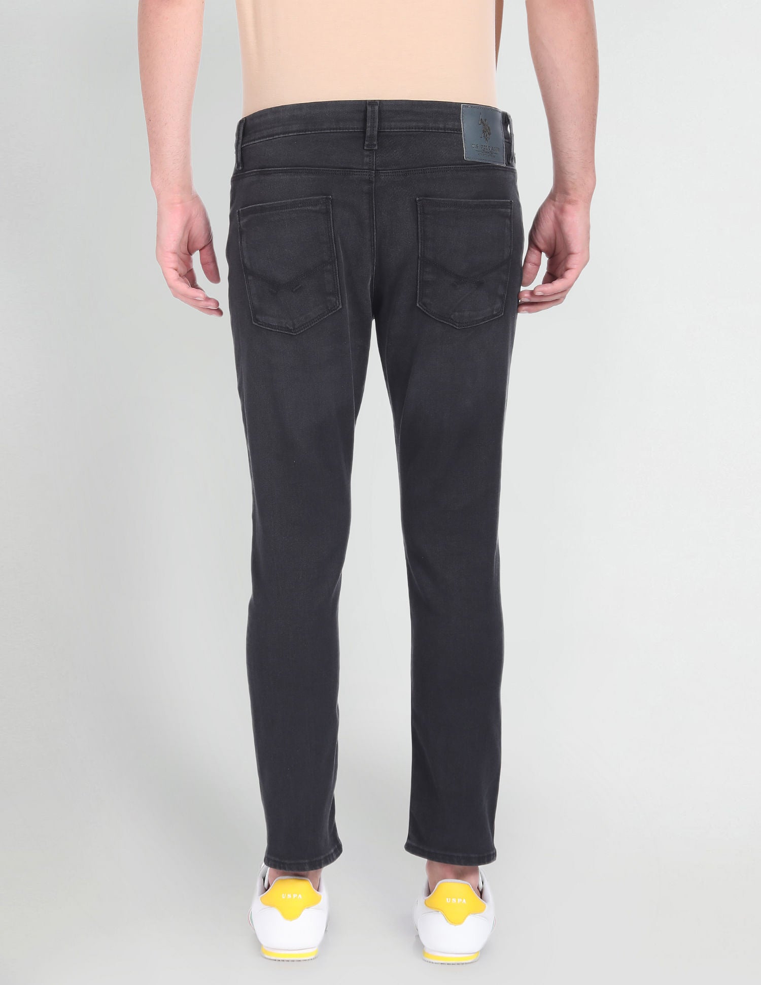 Henry Cropped Fit Black Jeans Black - U.S. Polo Assn. India | Large