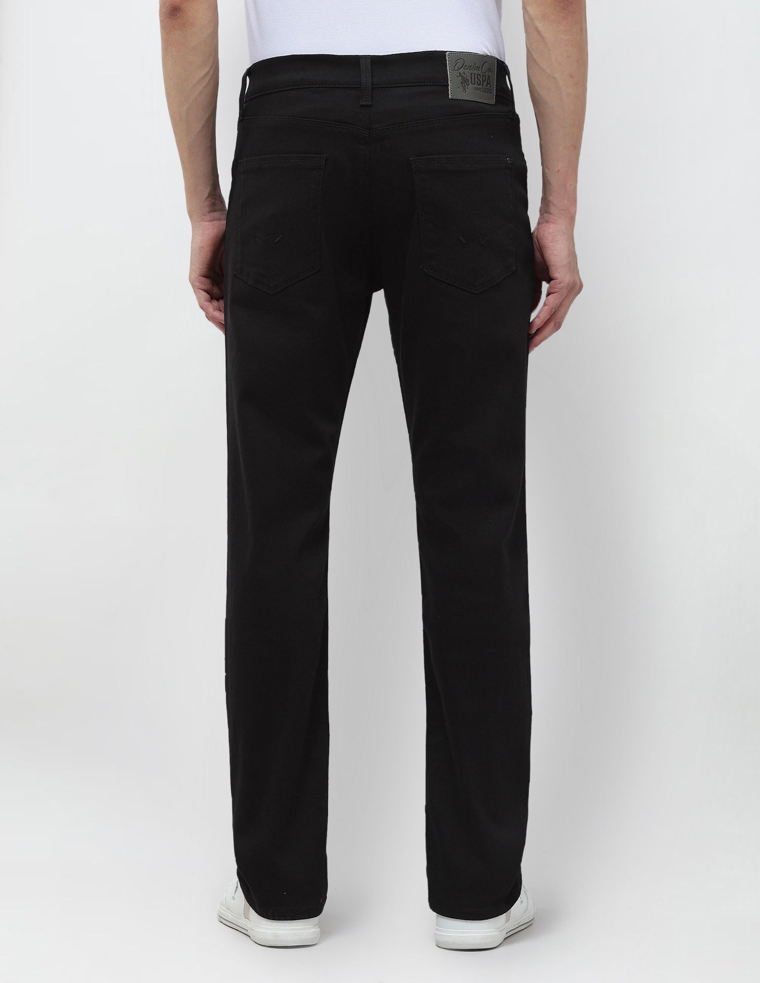 Harold Slim Straight Fit Black Jeans Black - U.S. POLO ASSN. | Large