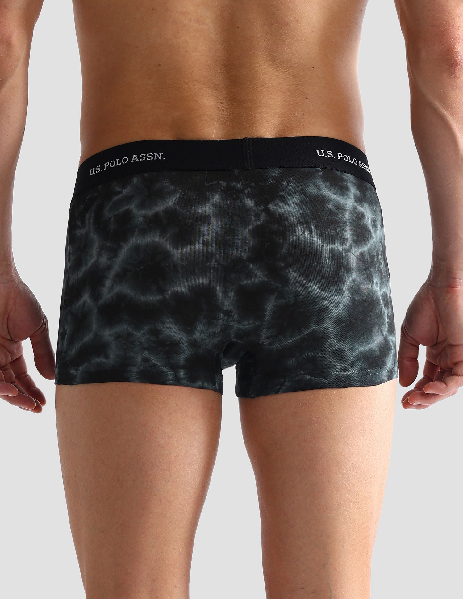 Cotton Stretch Antibacterial OET03 Trunks - Pack Of 1 Black - U.S. POLO ASSN. | Large