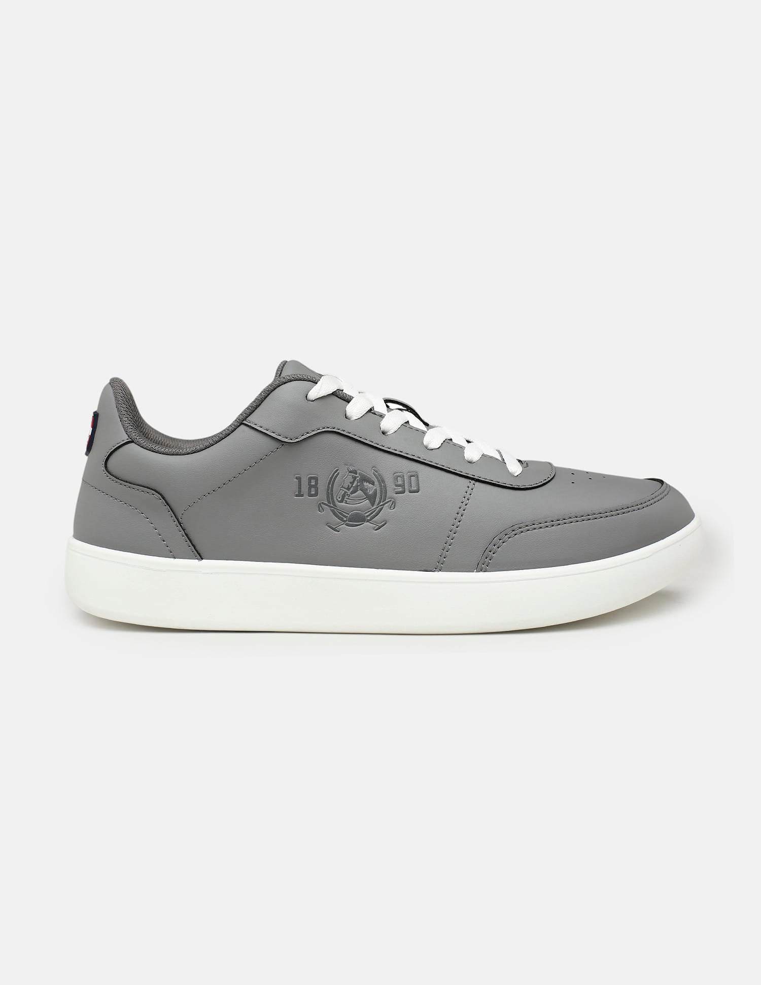 Men Lumen Solid Sneakers Light Grey - U.S. Polo Assn. India | Large