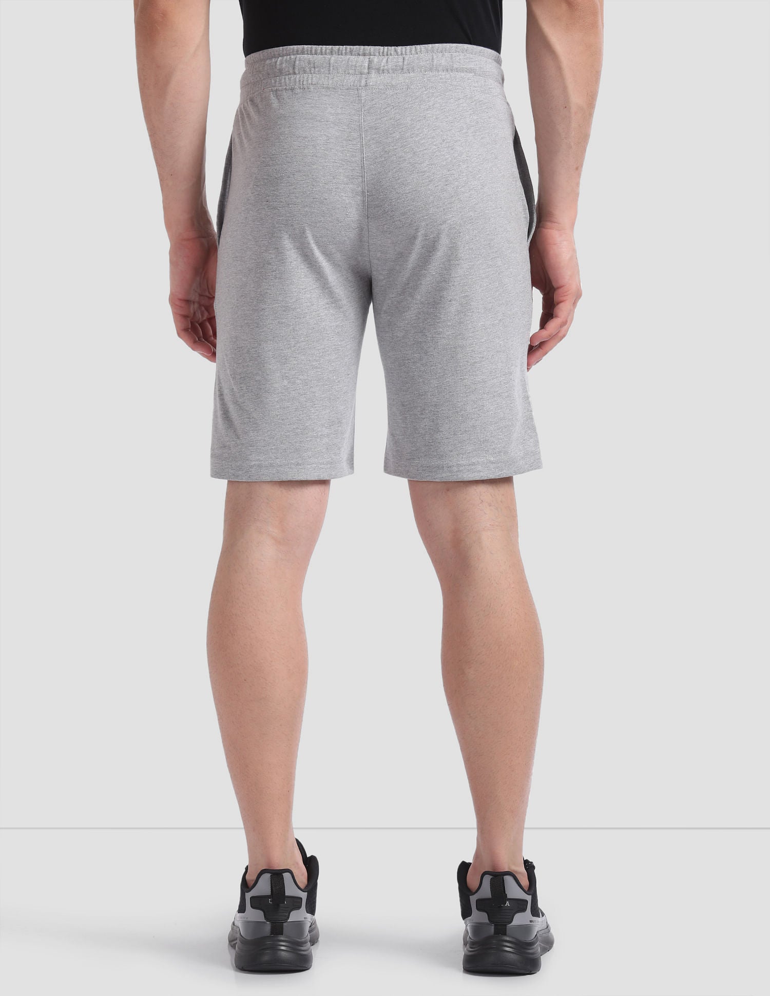 Heathered LS002 Lounge Shorts - Pack Of 1 Grey - U.S. POLO ASSN. | Large