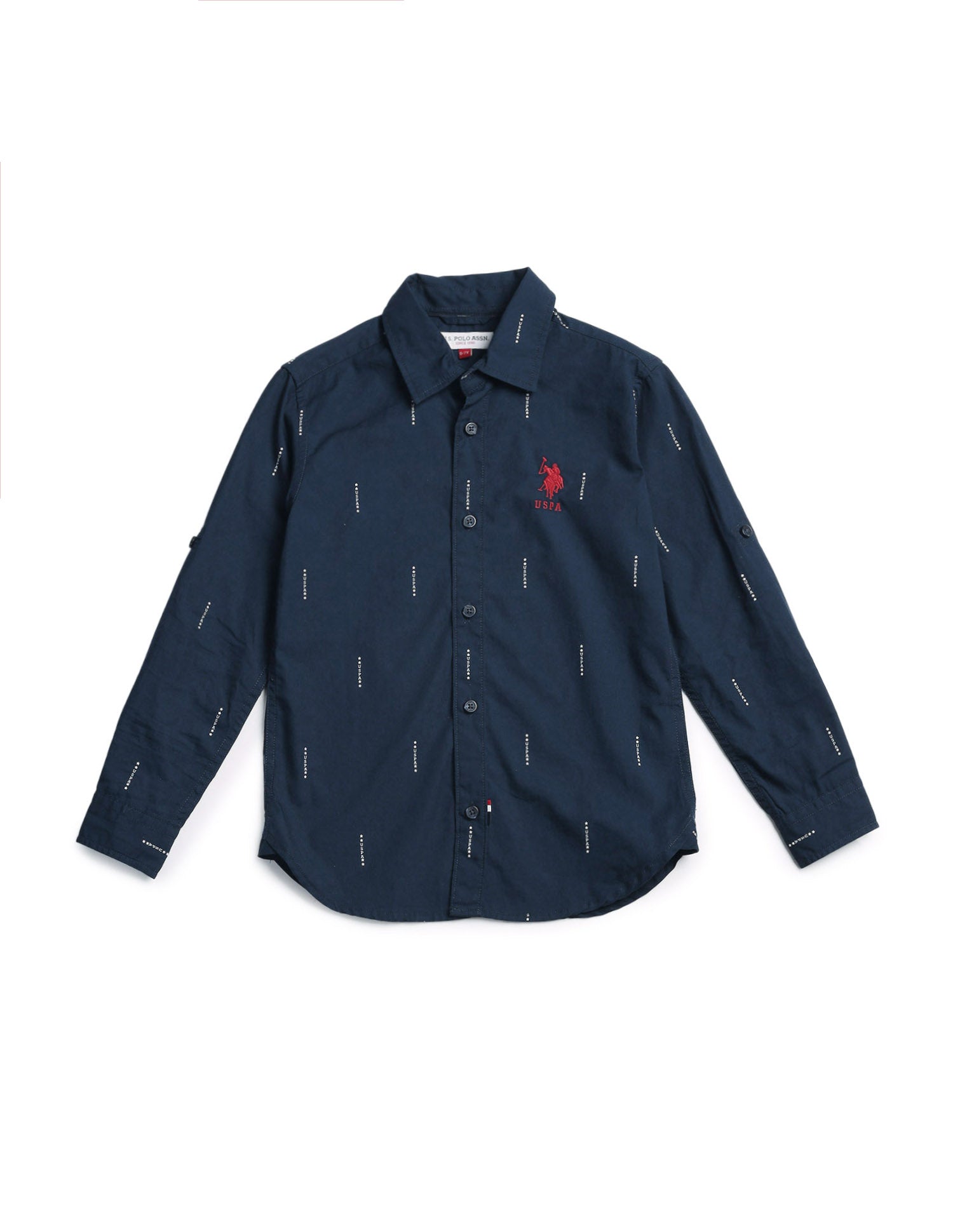 Boys Oxford Regular Fit Shirt Navy Blue - U.S. POLO ASSN. | Large