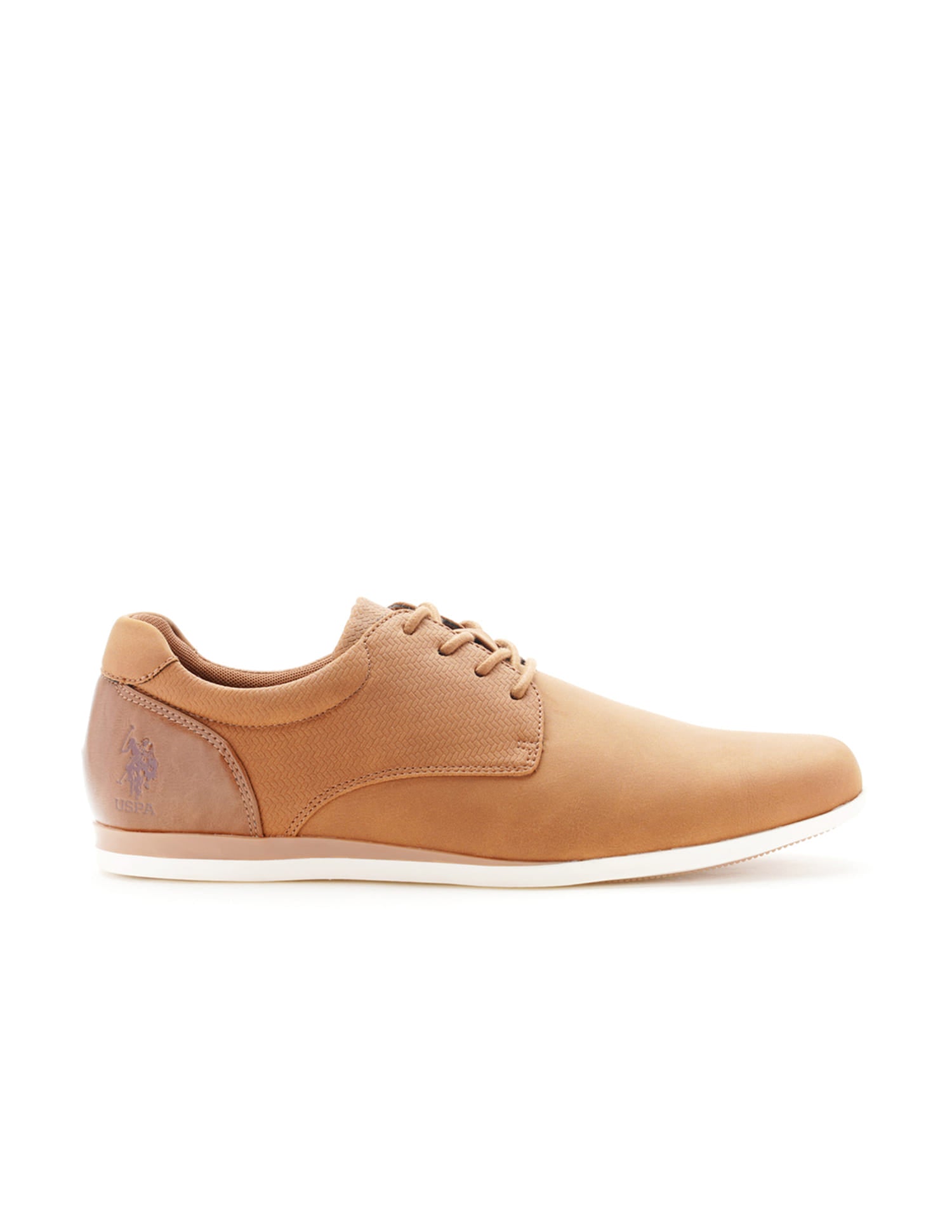 Men Lucius 3.0 Tan Work Casuals Lace Up Shoes Tan - U.S. Polo Assn. India | Large