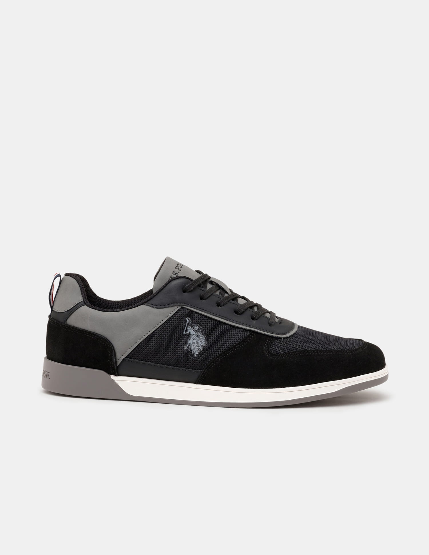 Men Ignacio Colourblocked Smart Sneakers Black - U.S. Polo Assn. India | Large