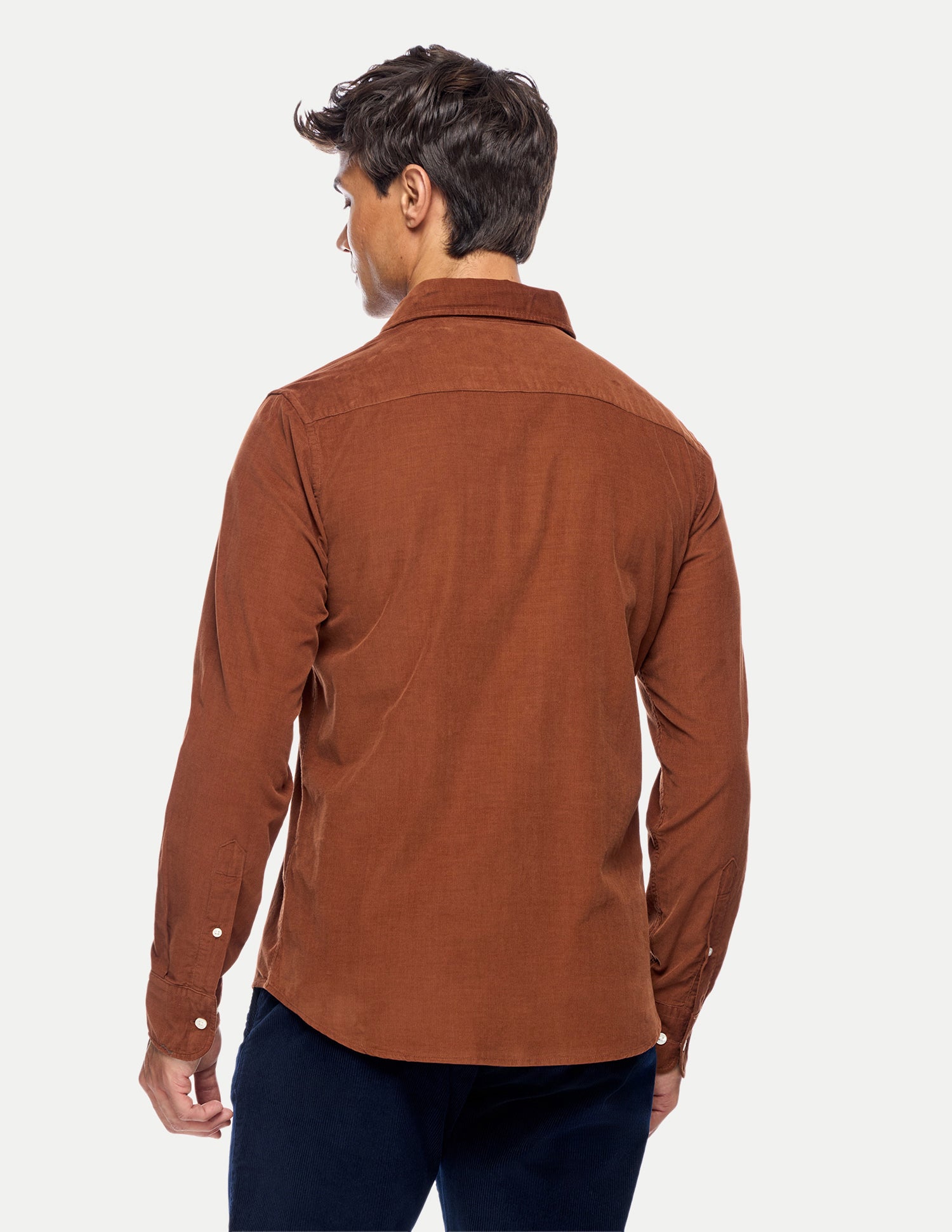 Tailored Fit Corduroy Shirt Rust - U.S. Polo Assn. India | Large