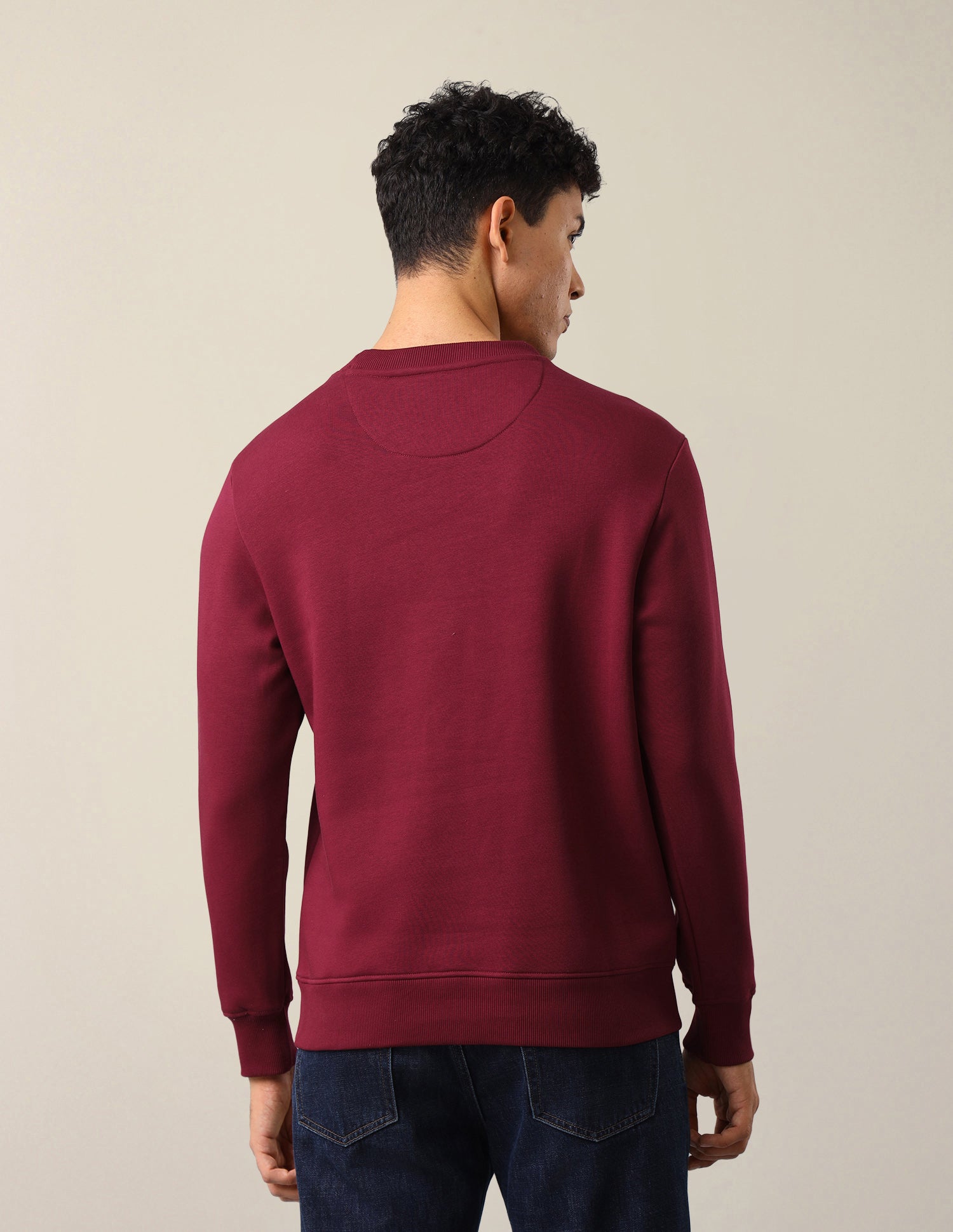 Slim Fit Brand Embroidered Sweatshirt Red - U.S. Polo Assn. India | Large