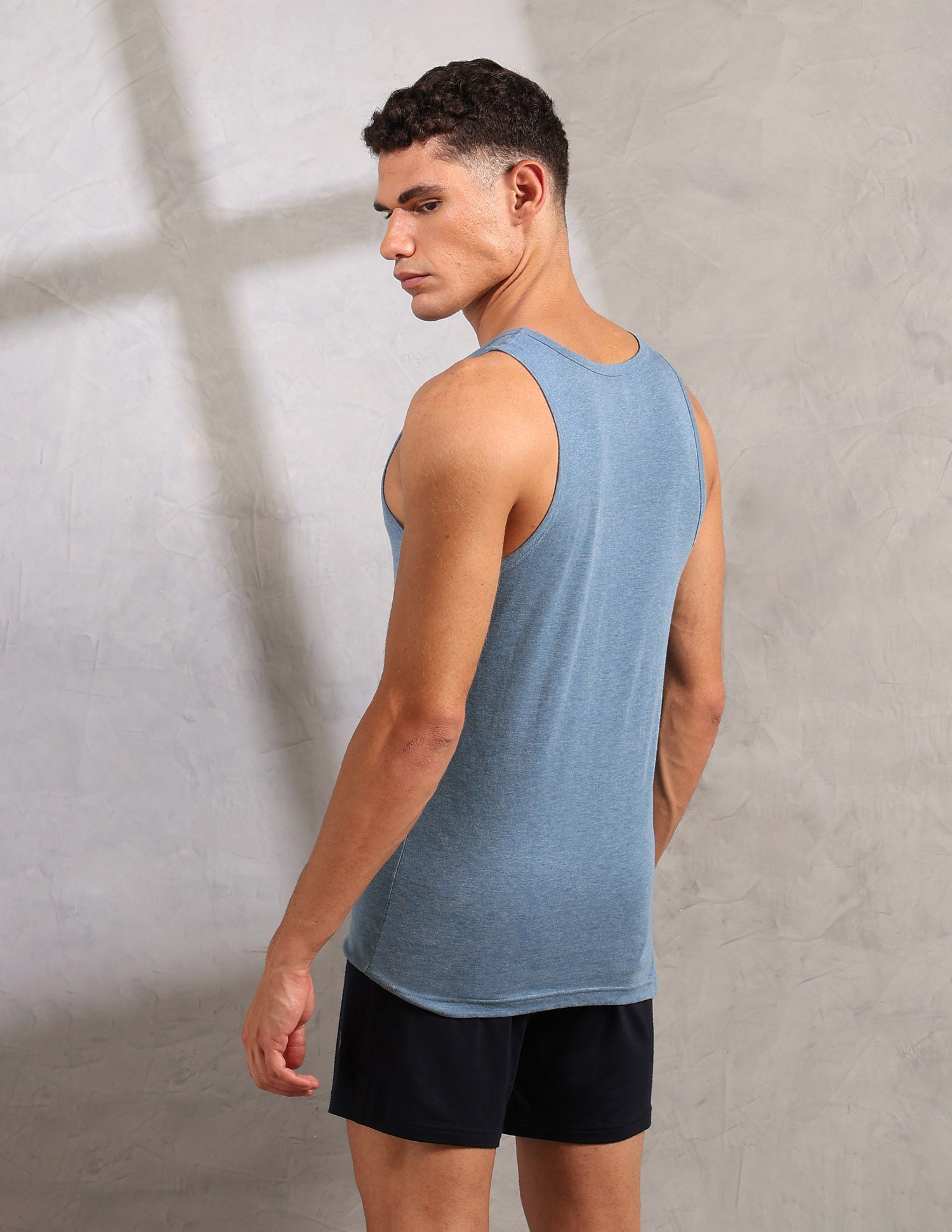 Heathered Comfort Fit PV004 Vest - Pack Of 1 Blue Melange - U.S. POLO ASSN. | Large