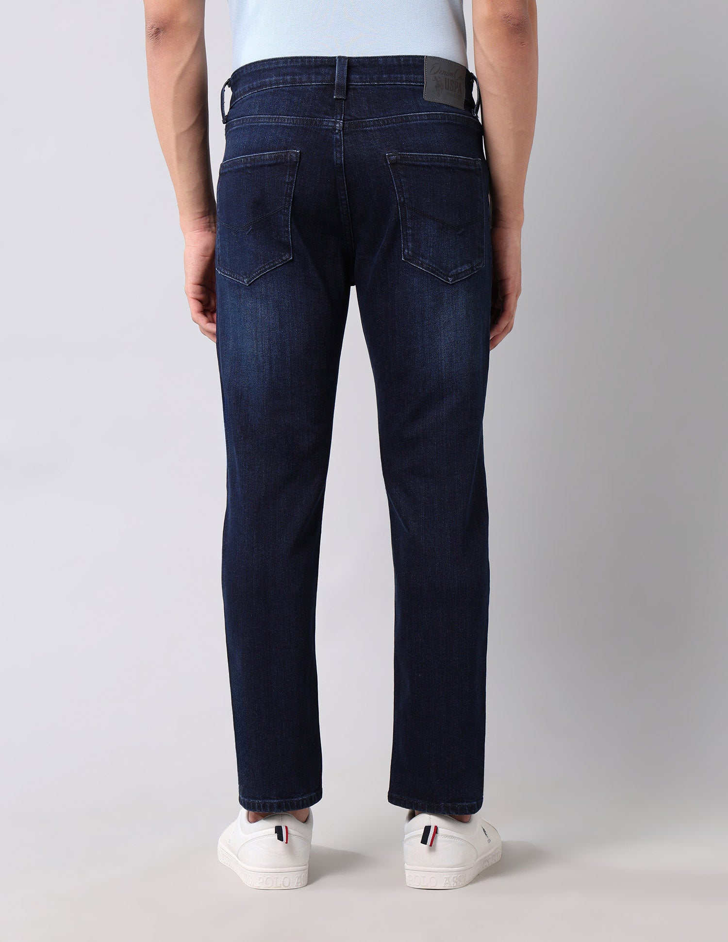 Cole Comfort Cropped Fit Blue Jeans Blue - U.S. Polo Assn. India | Large