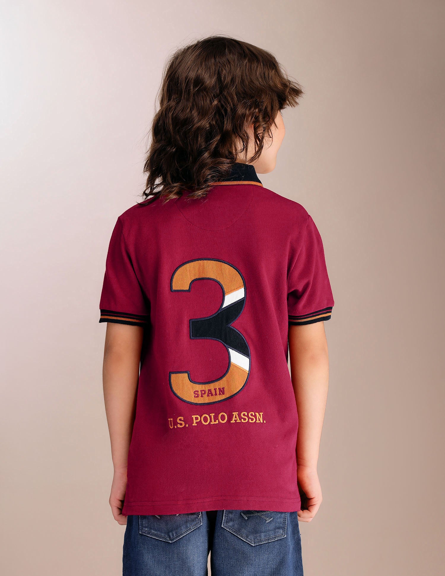 Boys Appliqued Regular Fit Polo Shirt Red - U.S. POLO ASSN. | Large