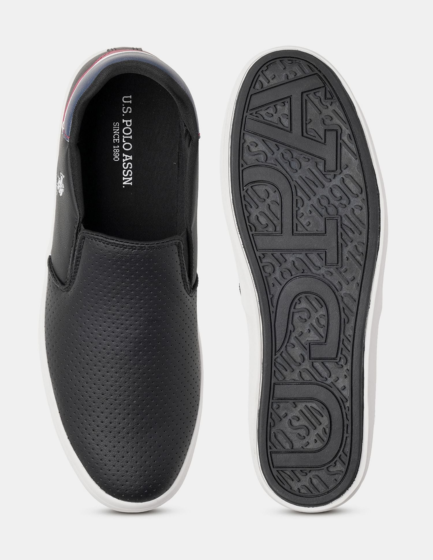 Men Campbell 3.0 Slip On Sneakers Black - U.S. POLO ASSN. | Large