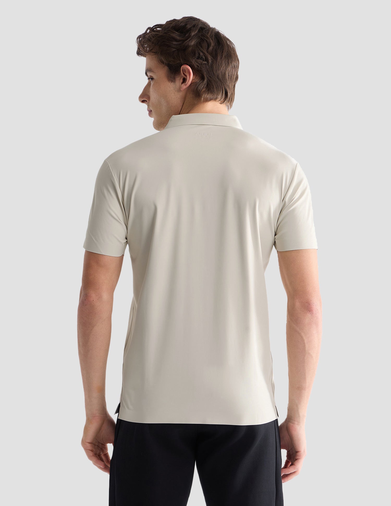 Solid Slim Fit Active Polo Shirt Beige - U.S. Polo Assn. India | Large