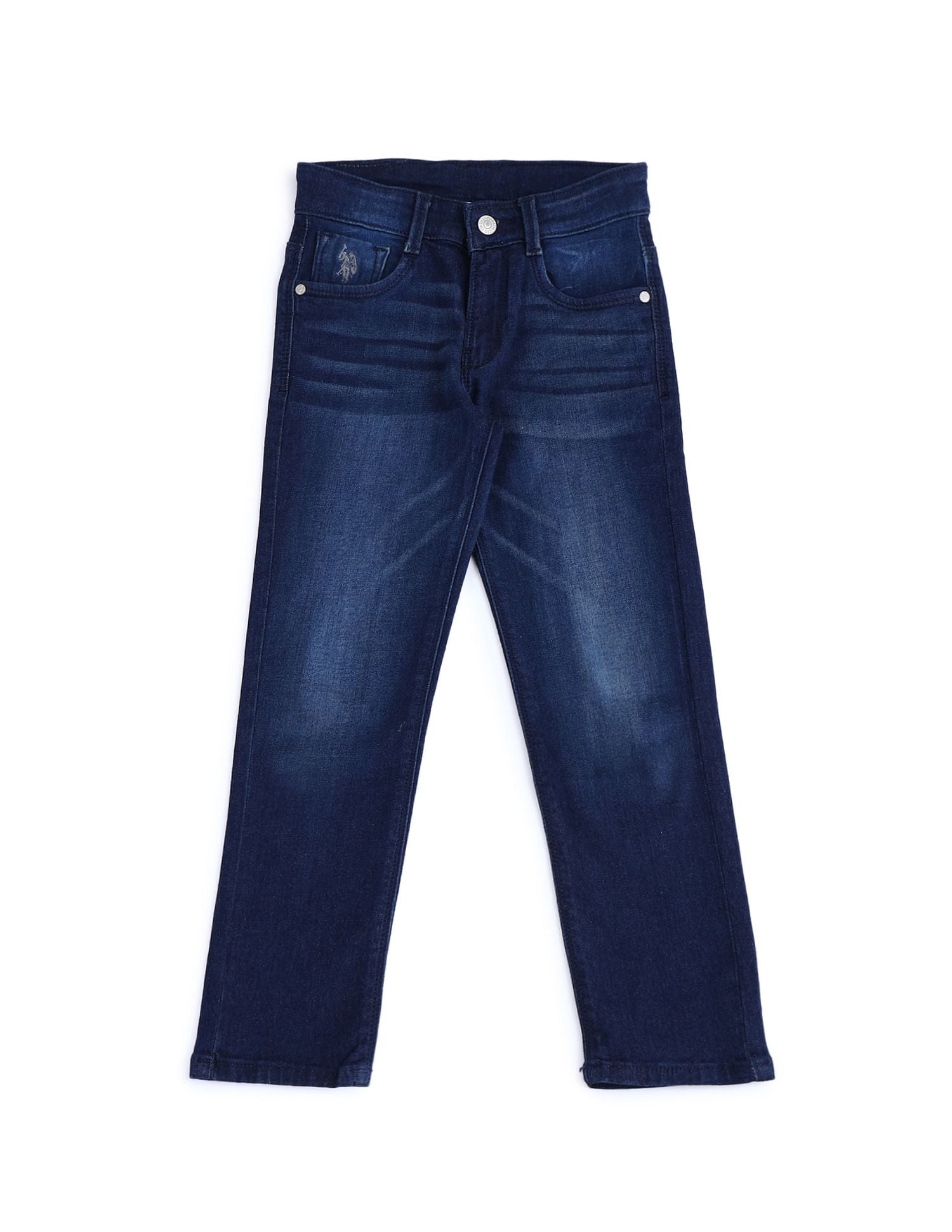 Slim Fit Stone Washed Jeans Dark Blue - U.S. POLO ASSN. | Large