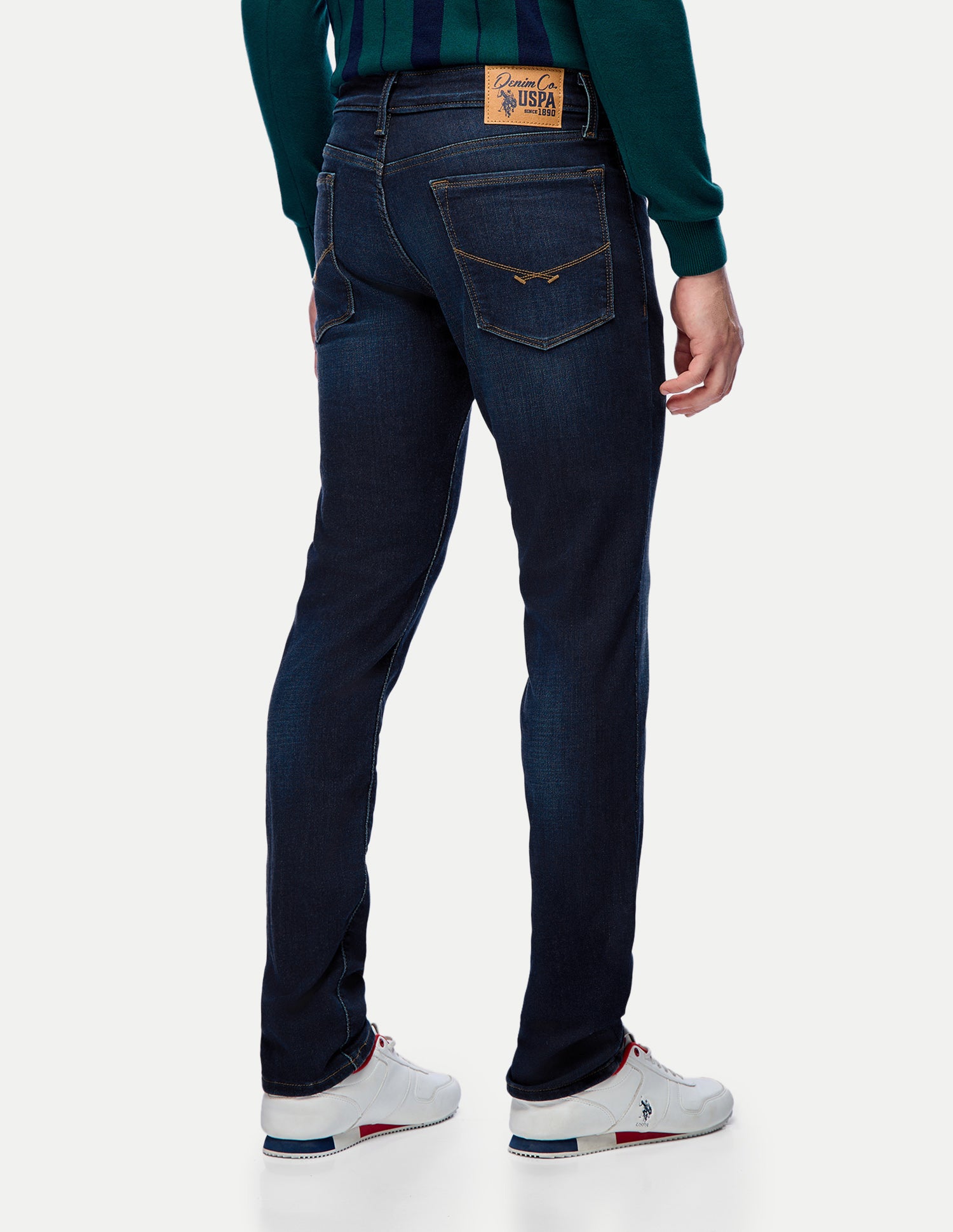 Regallo Skinny Fit Blue Jeans Dark Blue - U.S. Polo Assn. India | Large