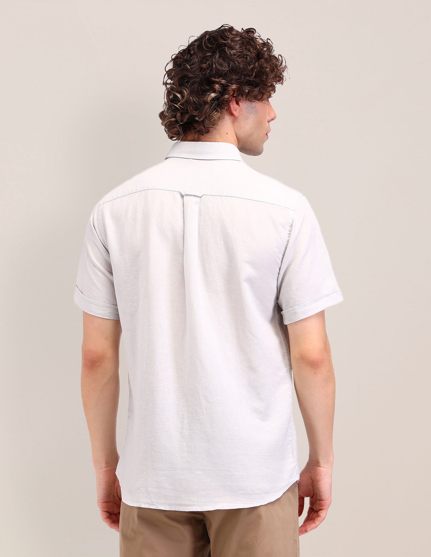Poplin Tailored Fit Shirt White - U.S. Polo Assn. India | Large