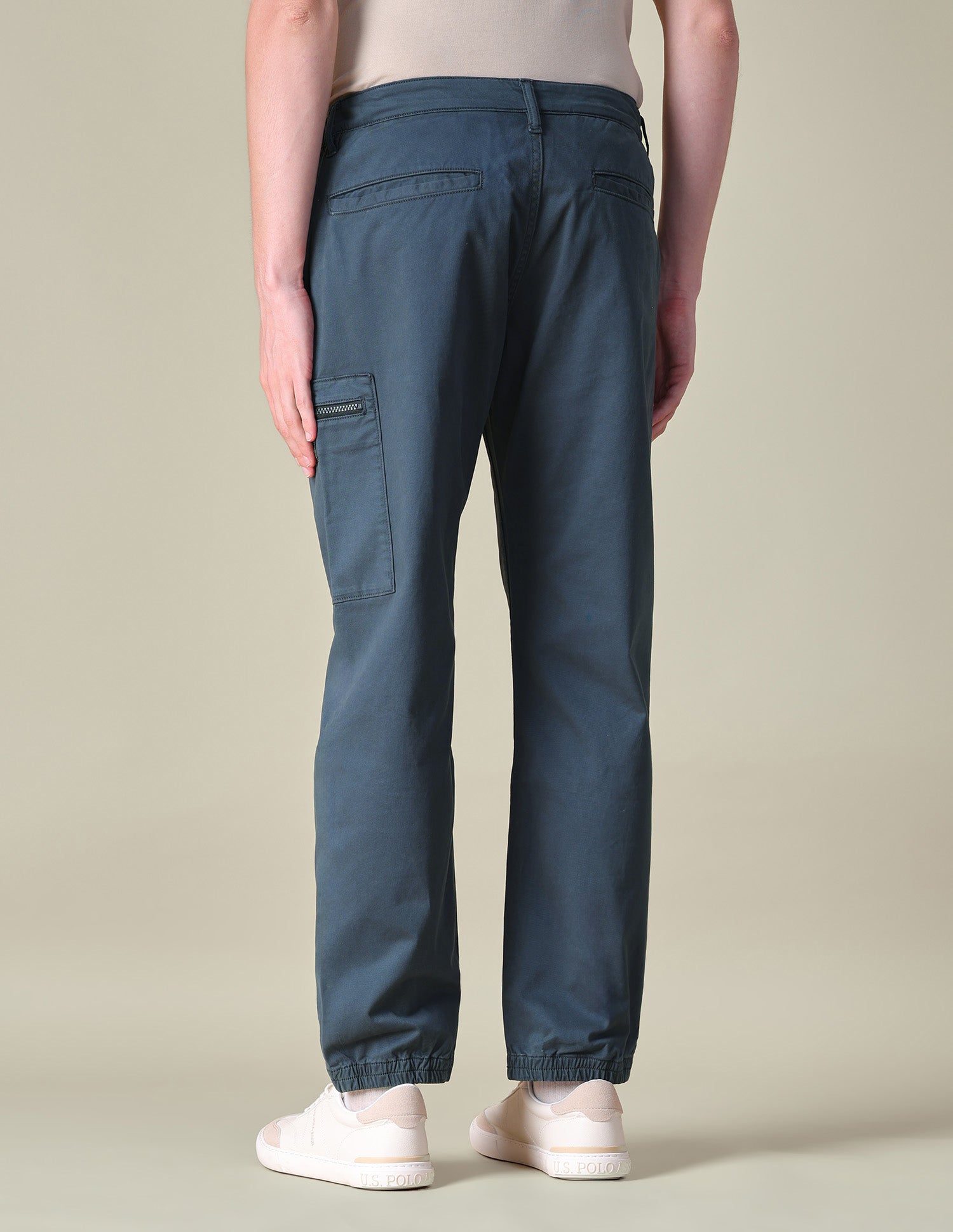 Solid Regular Fit Cargos Grey - U.S. POLO ASSN. | Large