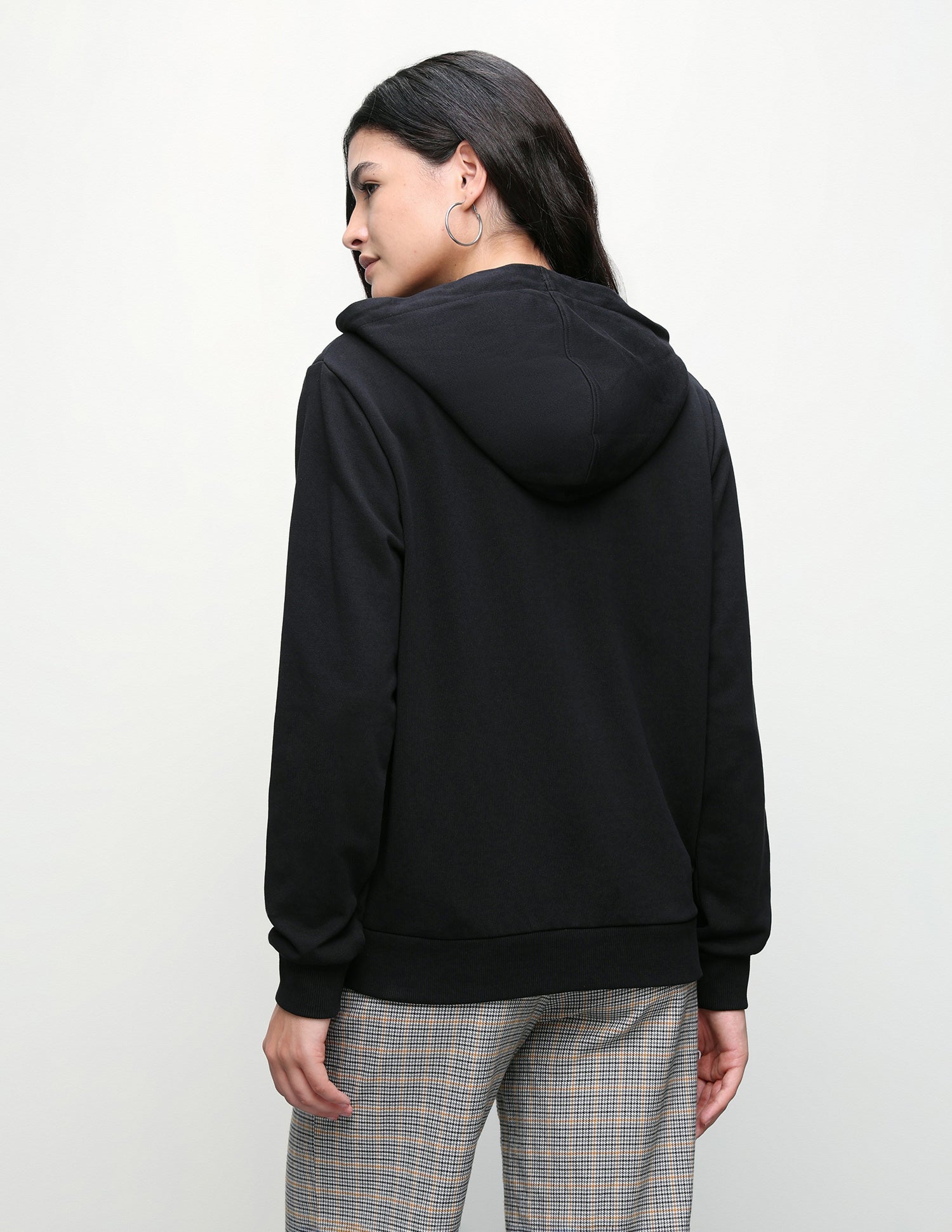 Quilted Zipper Sweatshirt Black - U.S. Polo Assn. India | Large