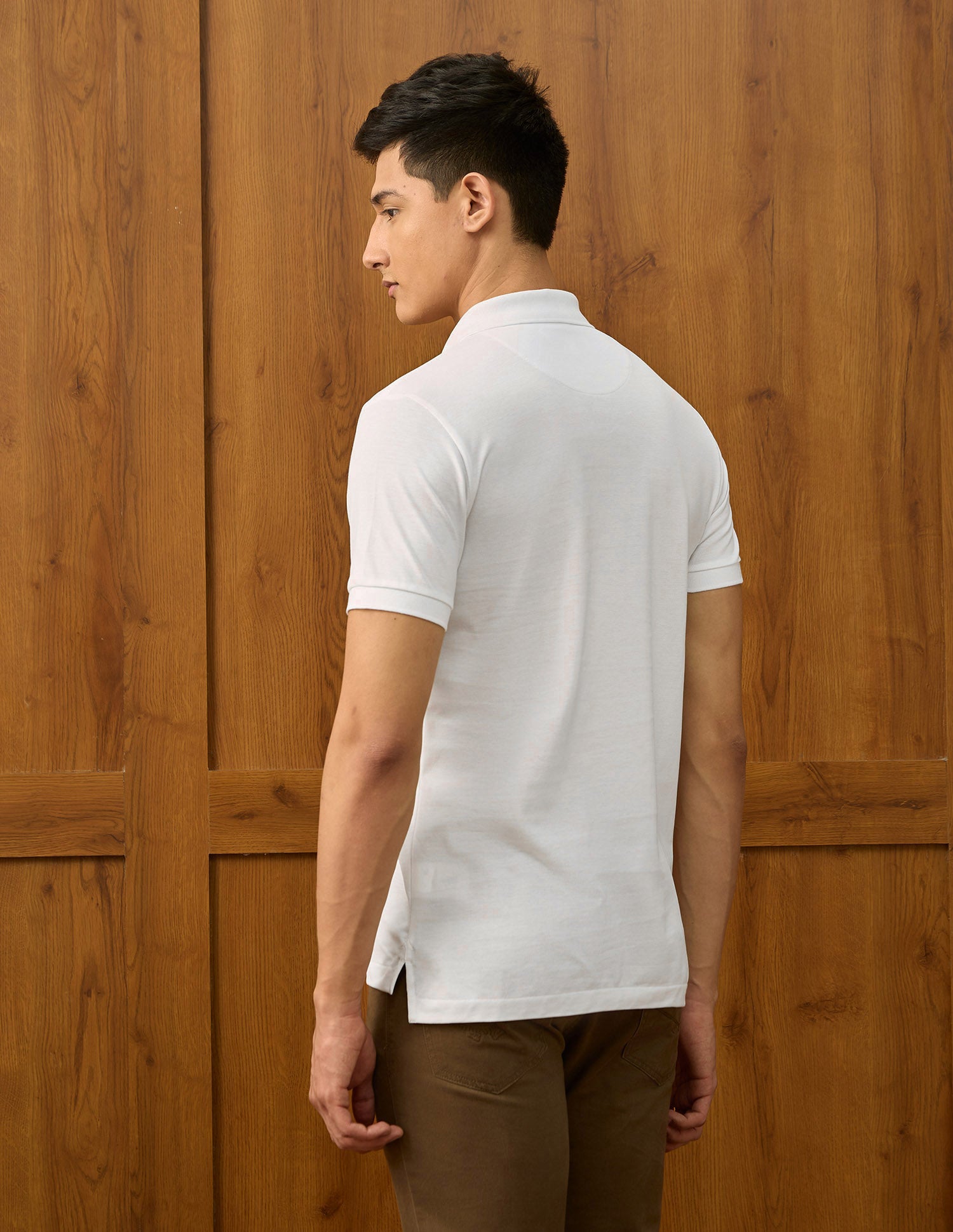 Colourblocked Varsity Polo Shirt White - U.S. POLO ASSN. | Large