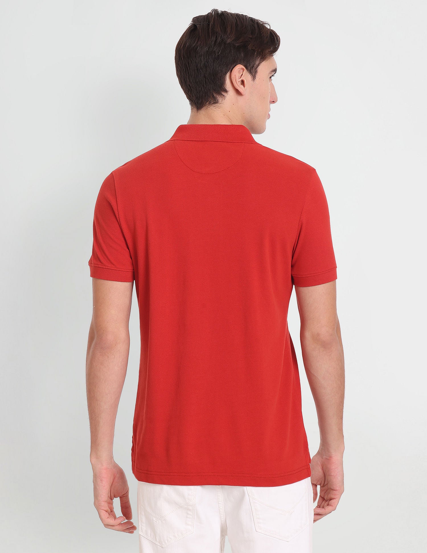 Iconic Graphic Print Polo Shirt Red - U.S. Polo Assn. India | Large