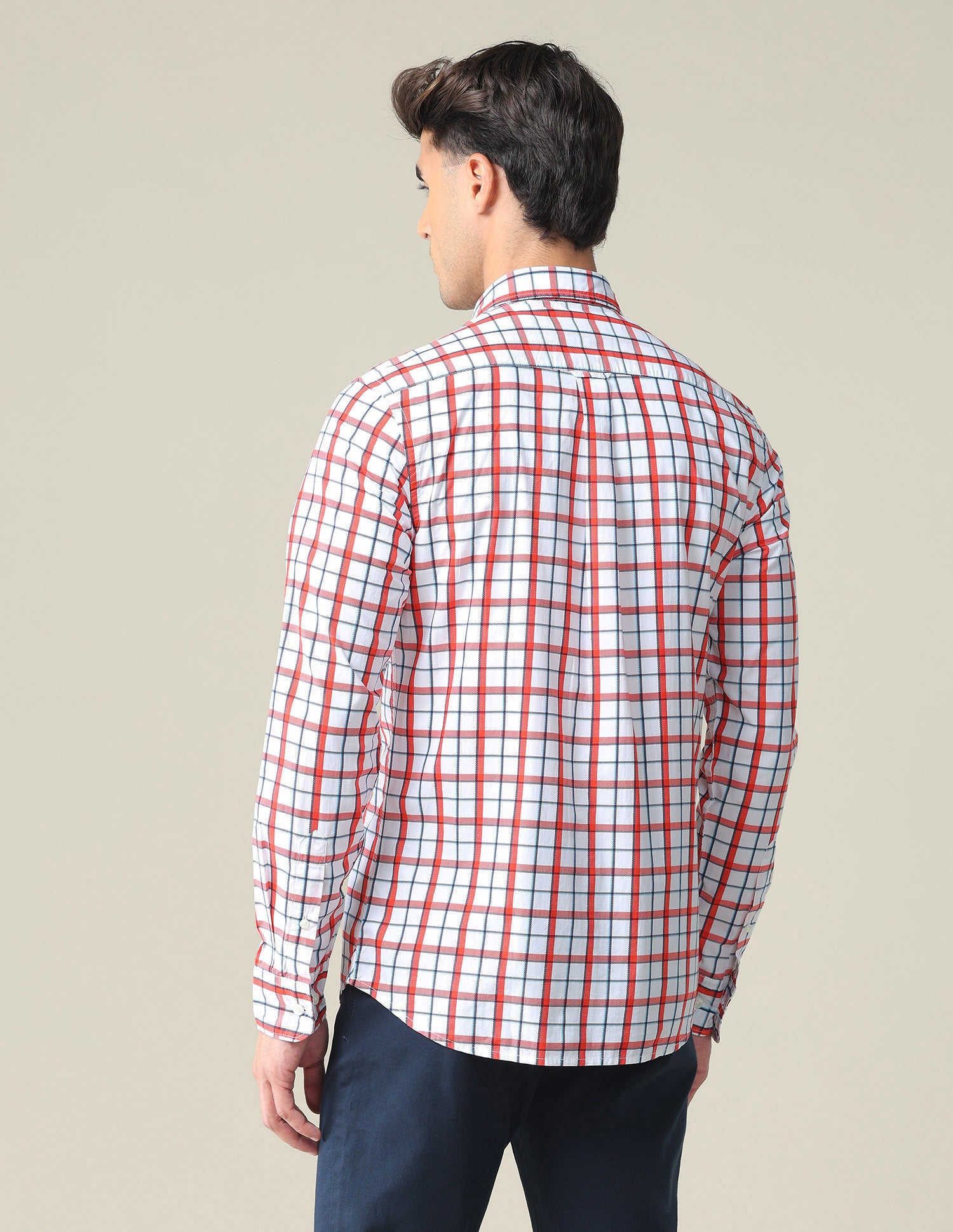Cotton Tartan Check Casual Shirt Red - U.S. POLO ASSN. | Large