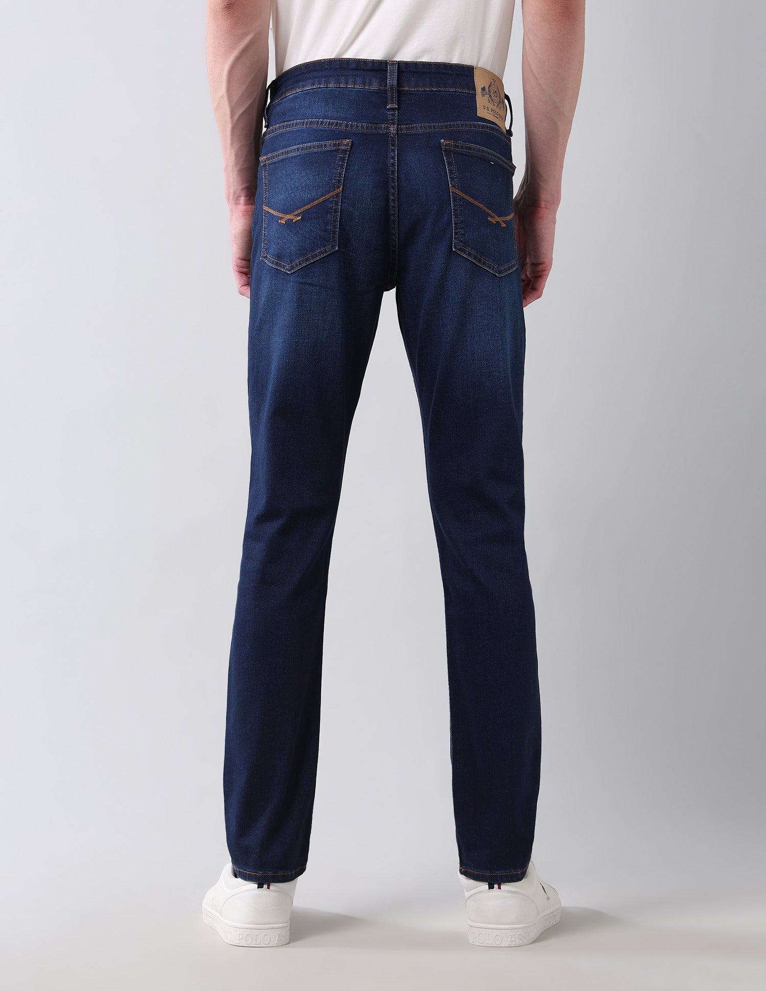 Brandon Slim Tapered Fit Authentic Denim Jeans Blue - U.S. Polo Assn. India | Large