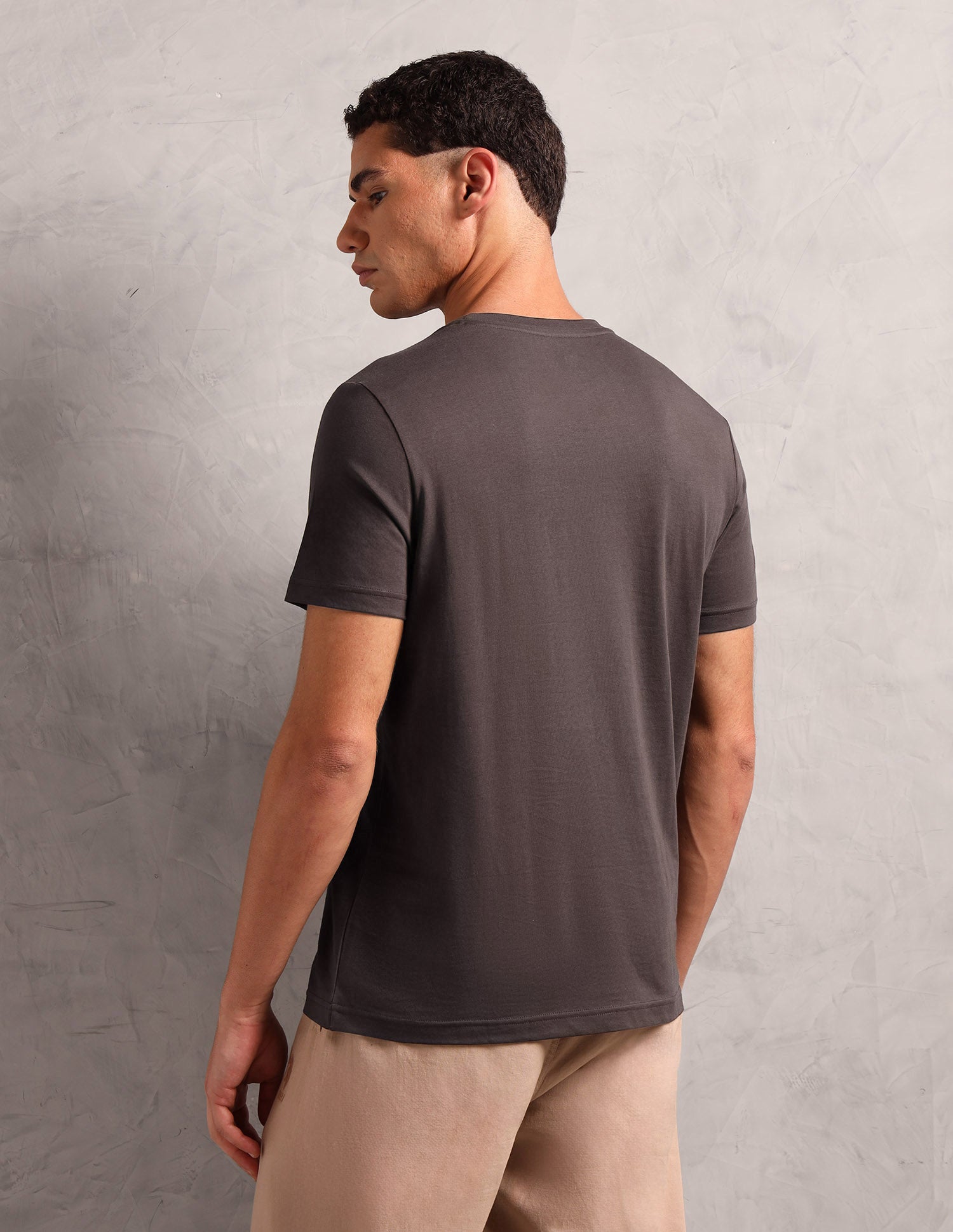 Pure Cotton Comfort Fit I633 Lounge T-Shirt - Pack Of 1 Choco - U.S. POLO ASSN. | Large