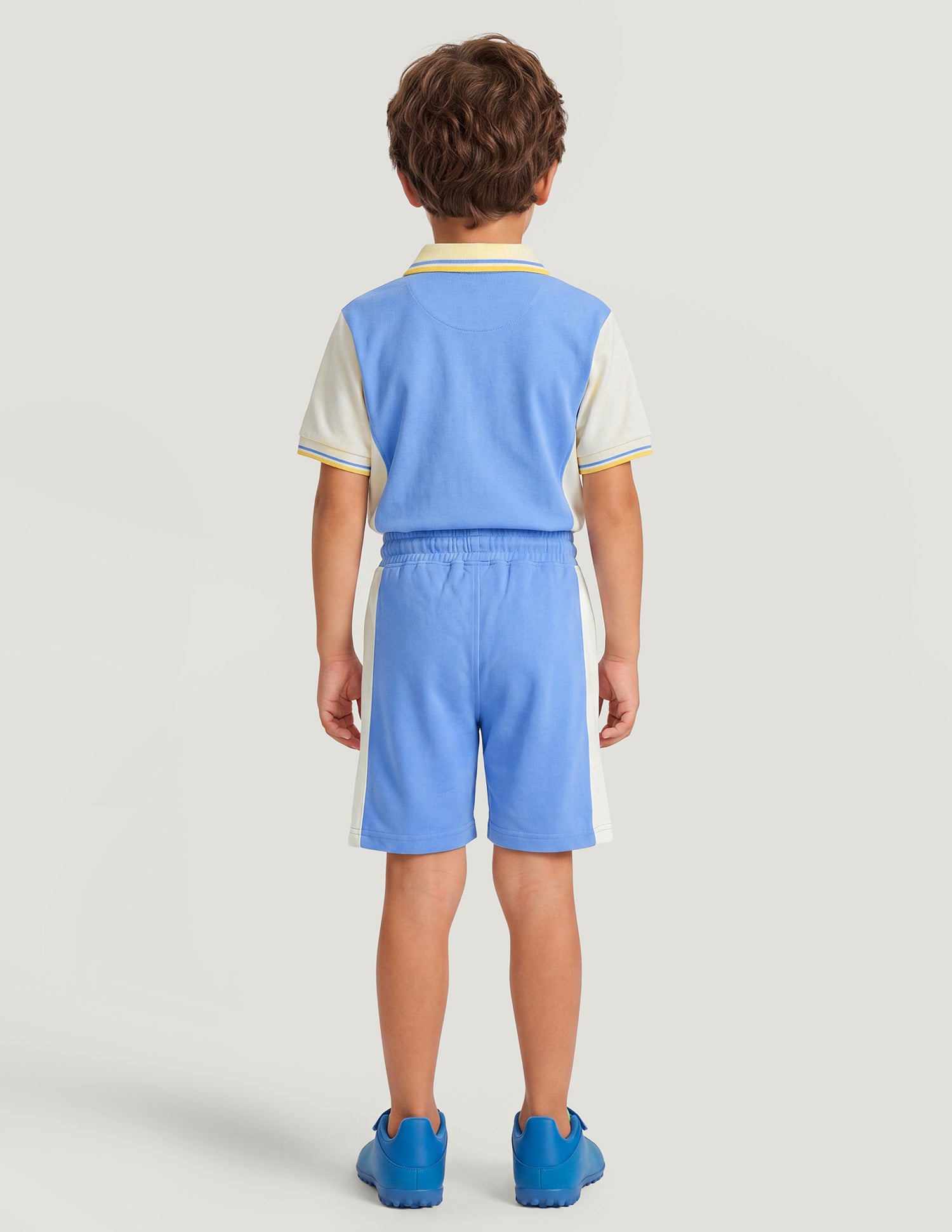 Mid Rise Solid Shorts Blue - U.S. Polo Assn. India | Large