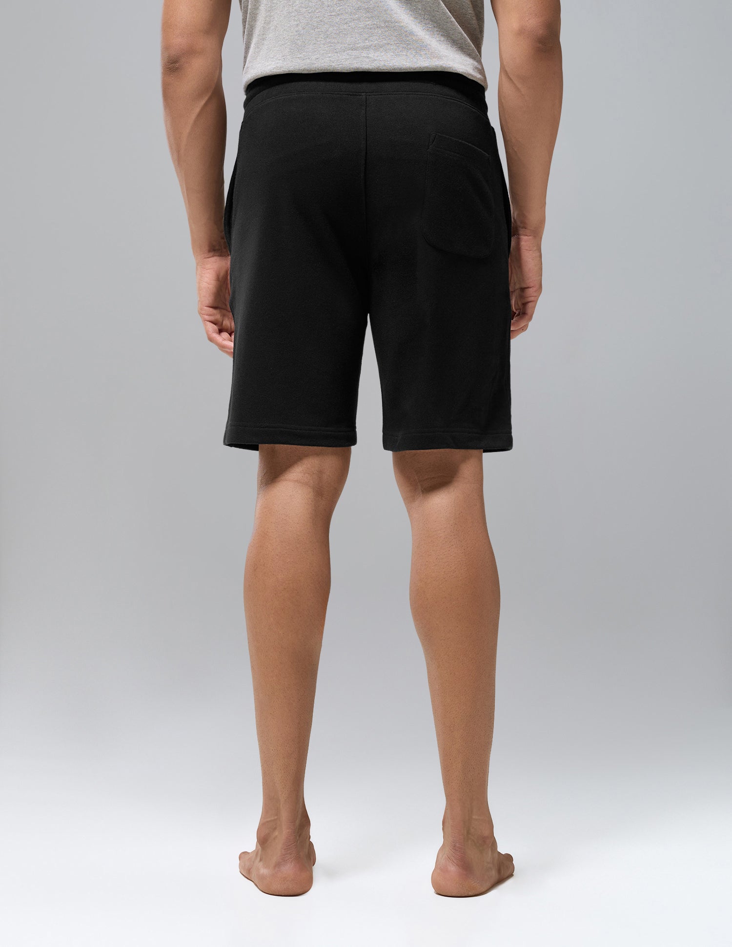 Cotton Rich OES13 Terry Lounge Shorts Black - U.S. Polo Assn. India | Large