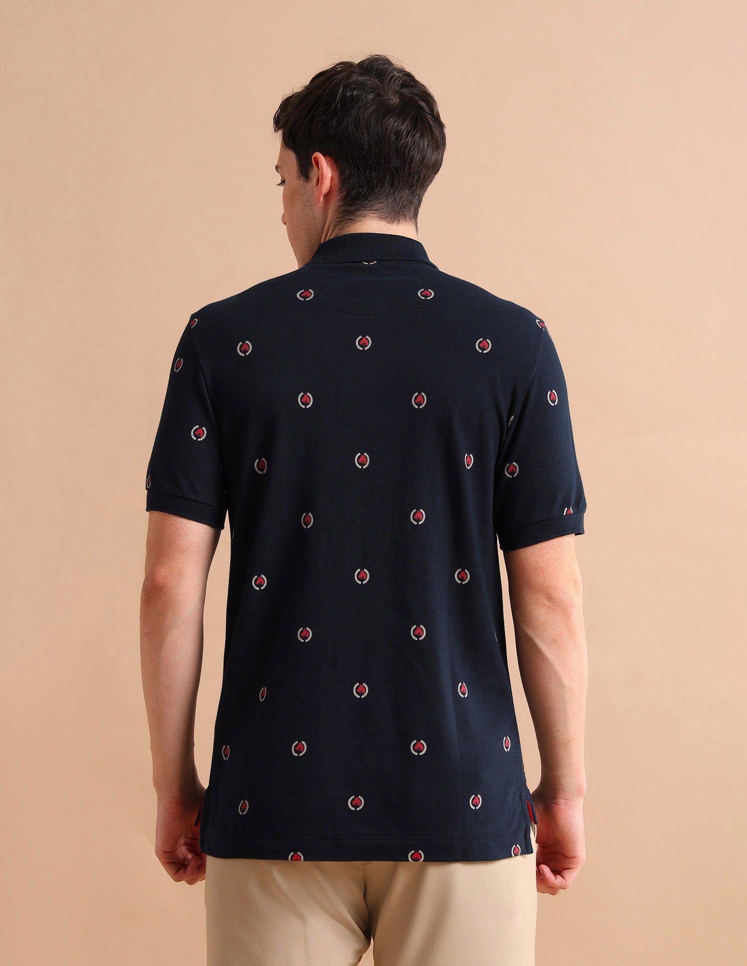 Heritage Print Polo Shirt Navy - U.S. POLO ASSN. | Large