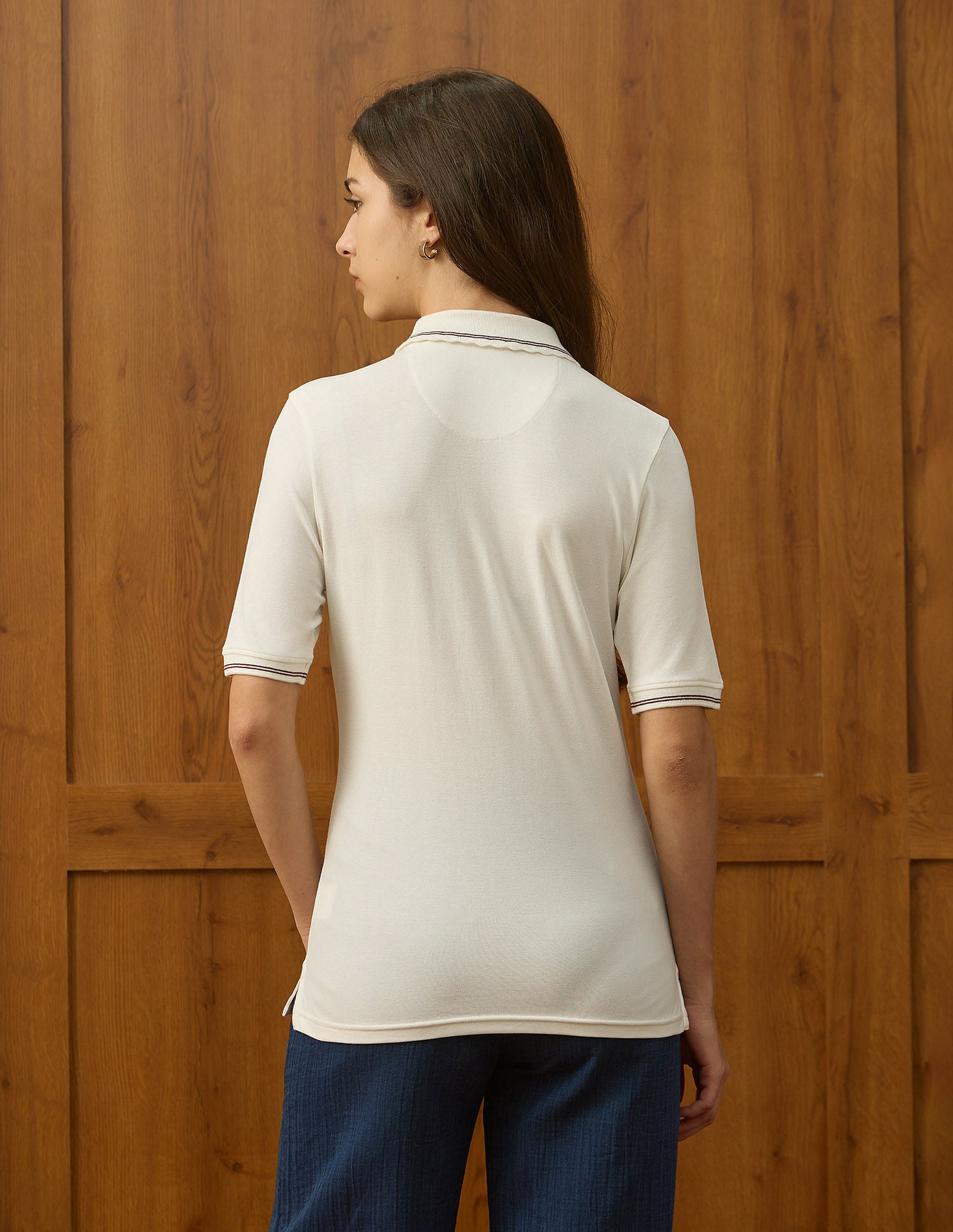 Regular Fit Solid Polo Shirt Off White - U.S. POLO ASSN. | Large